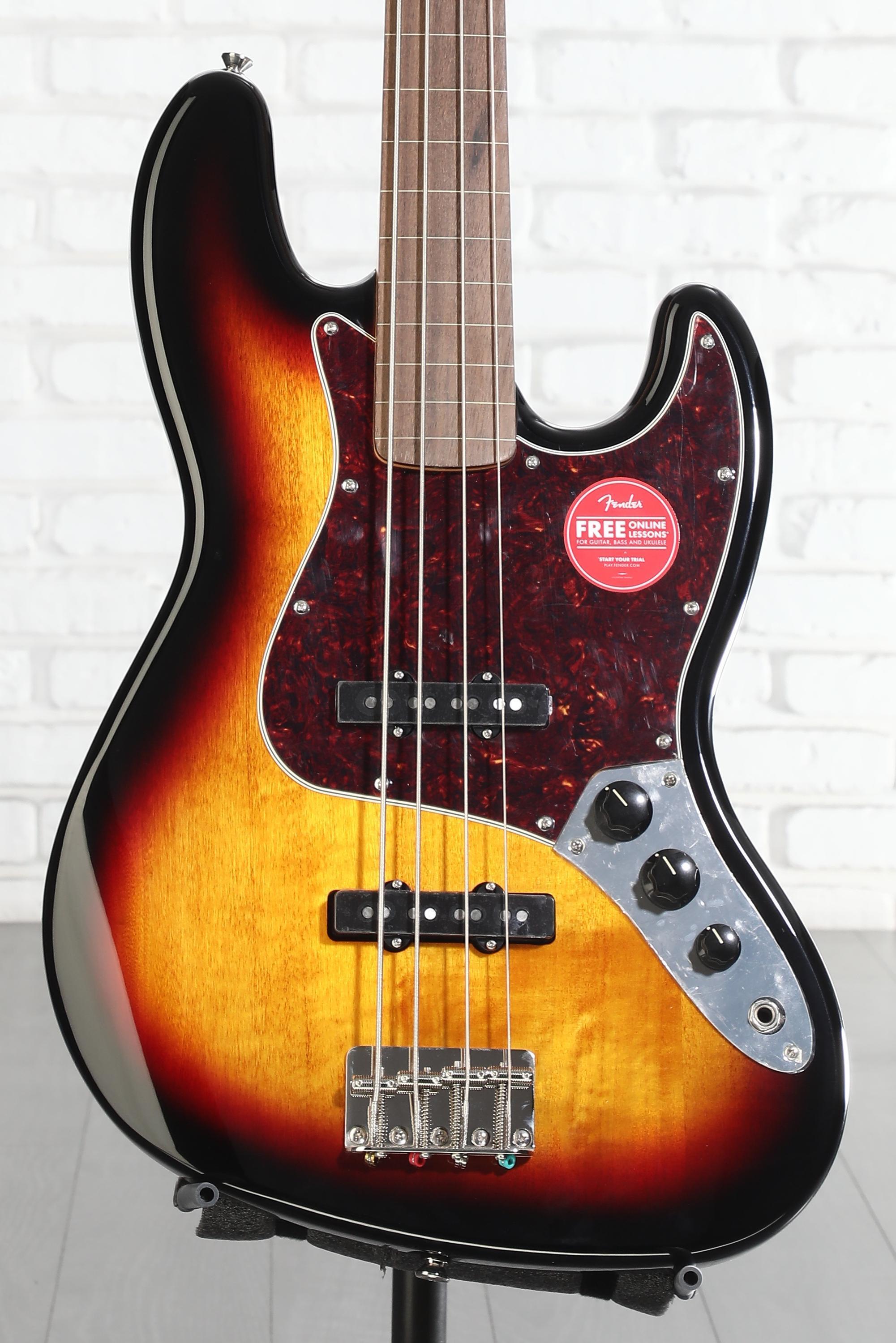 Squier Classic Vibe '60s Fretless Jazz Bass - 3-Tone Sunburst