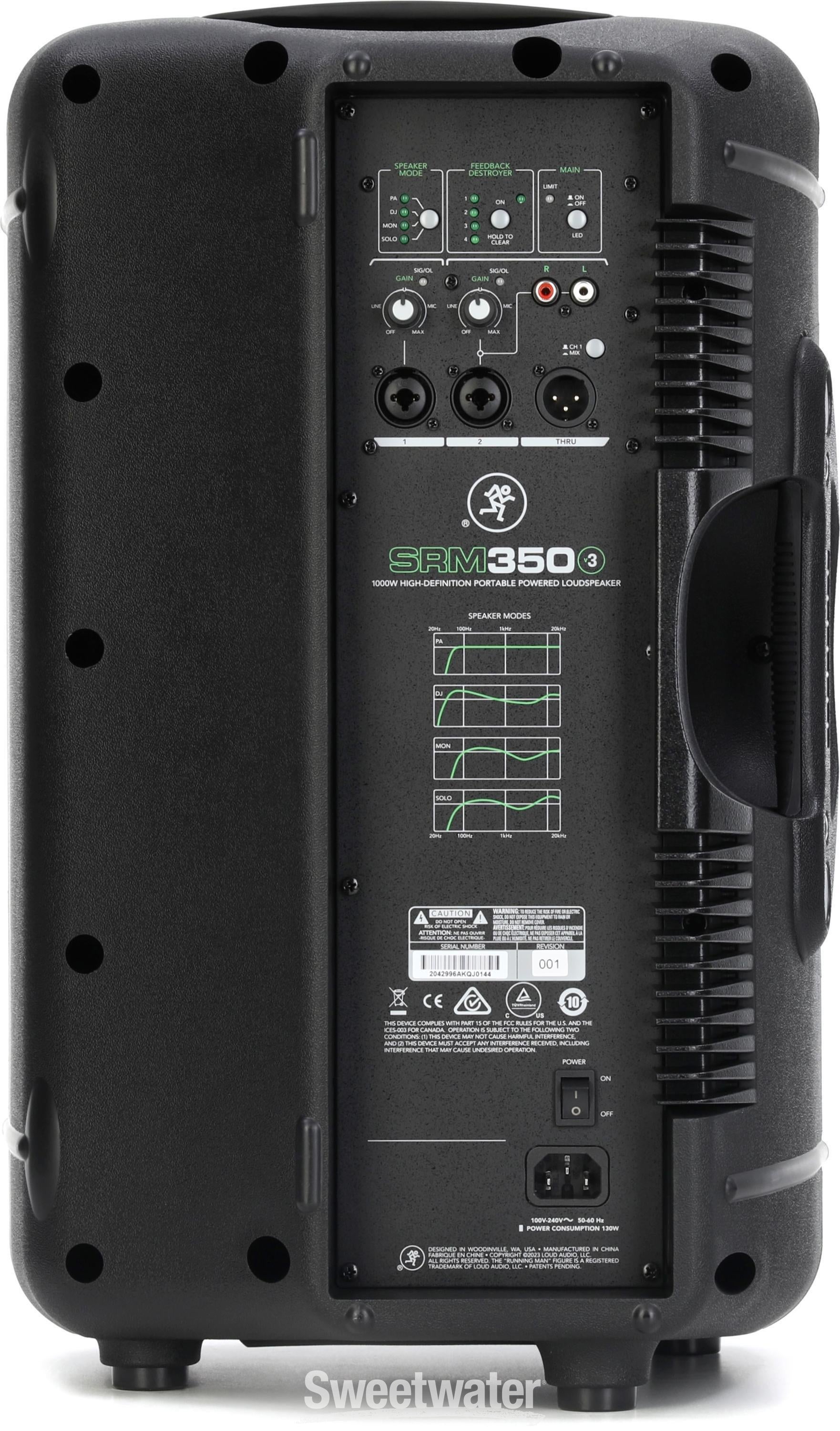 Mackie SRM350v3 1000W 10 inch Powered Speaker | Sweetwater