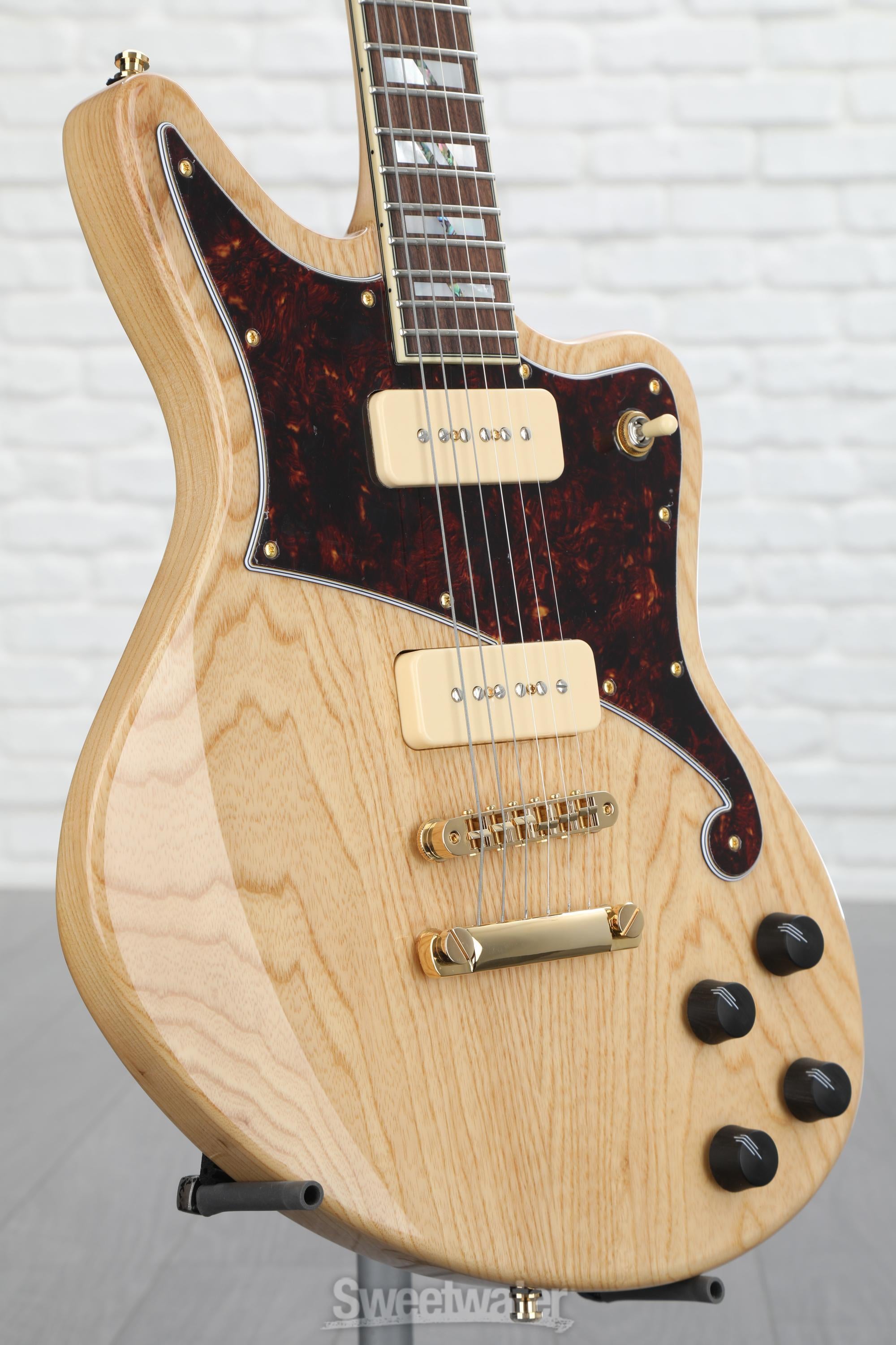 D'Angelico Deluxe Bedford - Natural Swamp Ash with P-90s