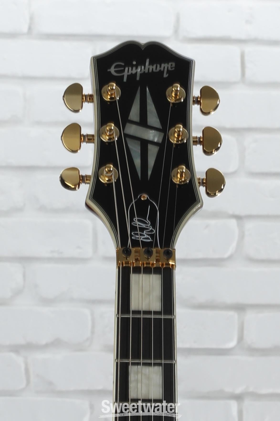 エピフォン レスポールカスタム Alex Lifeson Axcess Epiphone Alex Lifeson Les Paul Custom Axcess Electric Guitar