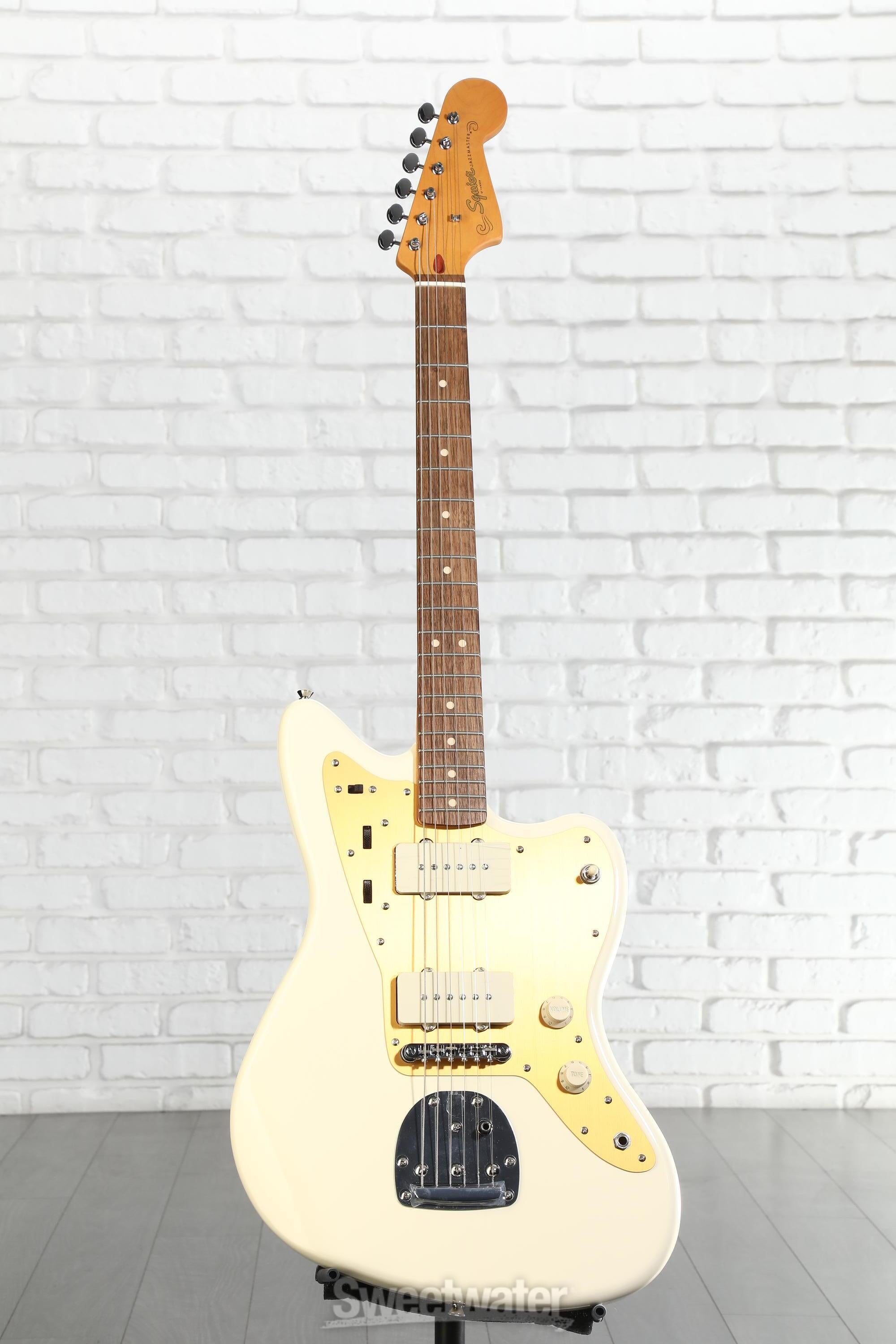 Squier J Mascis Signature Jazzmaster - Vintage White with Indian