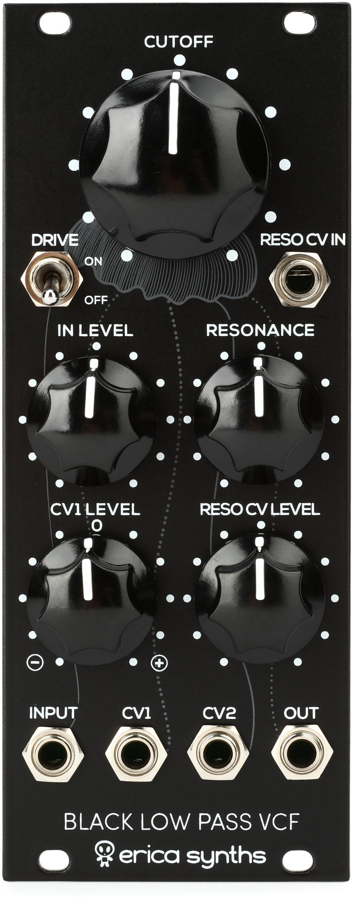 Erica Synths Black Lowpass VCF Eurorack Filter Module | Sweetwater