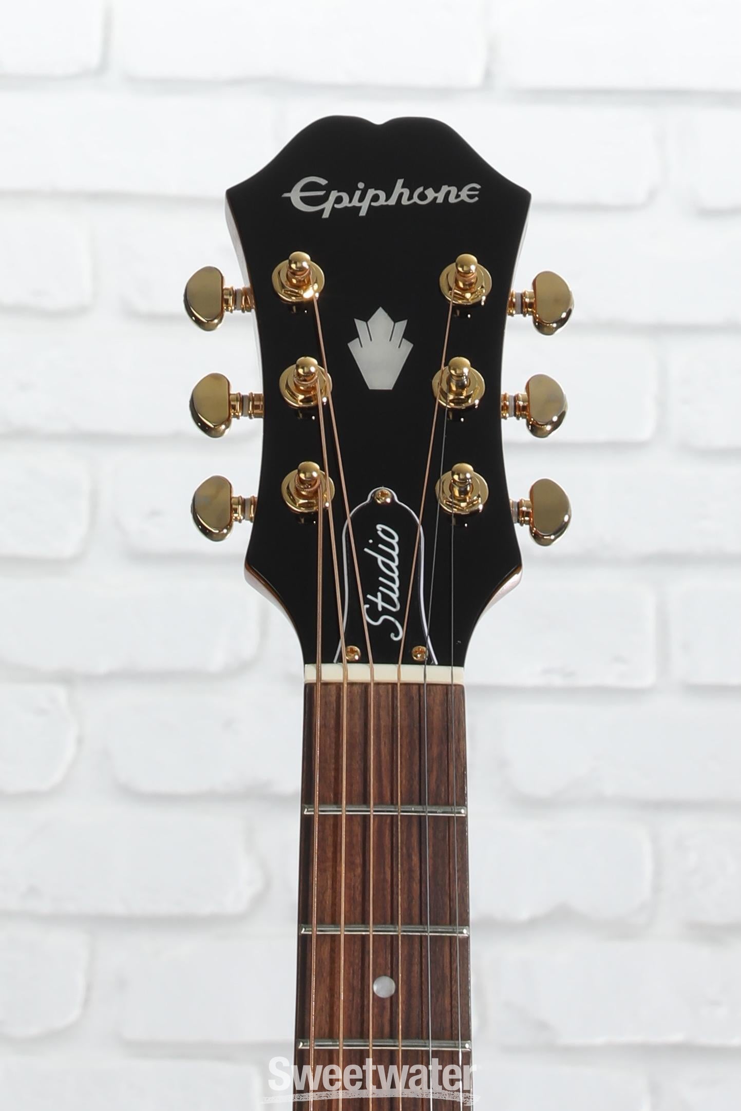 Epiphone J-200 EC Studio Parlor - Vintage Natural | Sweetwater