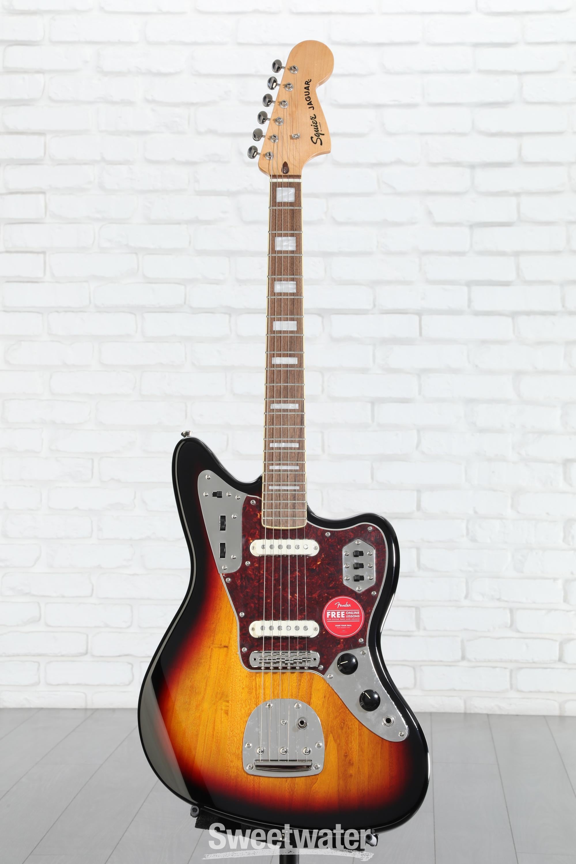 Squier Classic Vibe '70s Jaguar - 3-Tone Sunburst | Sweetwater