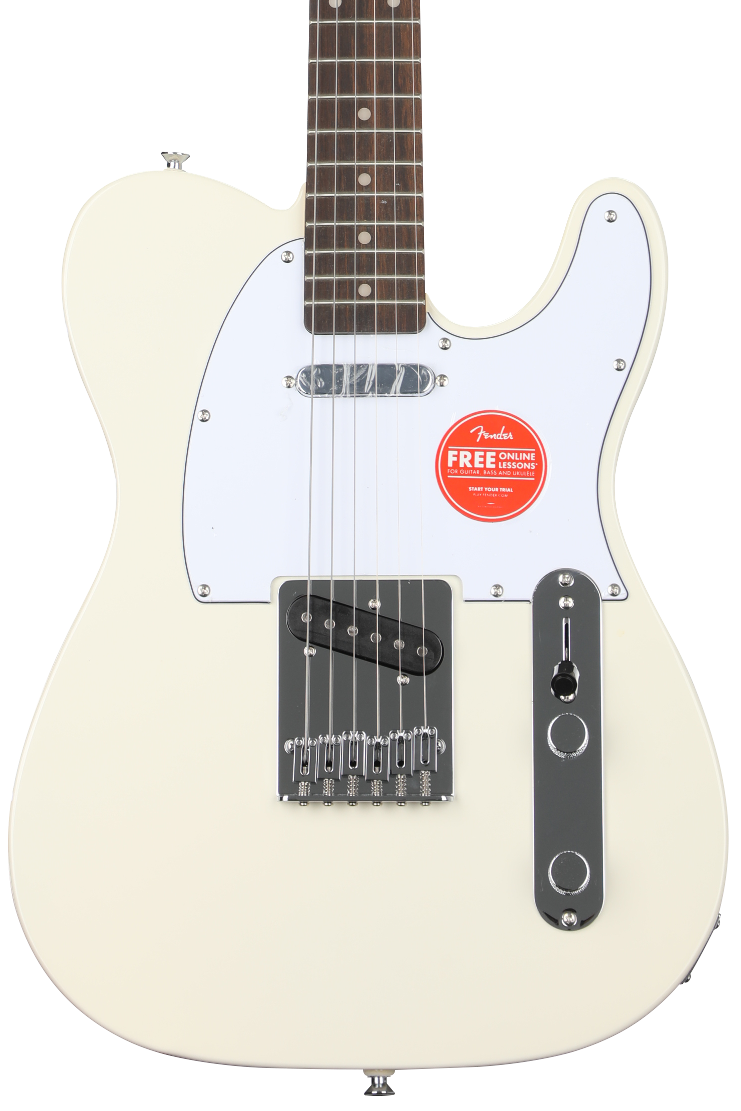 Squier Affinity Series Telecaster Electric Guitar Olympic White