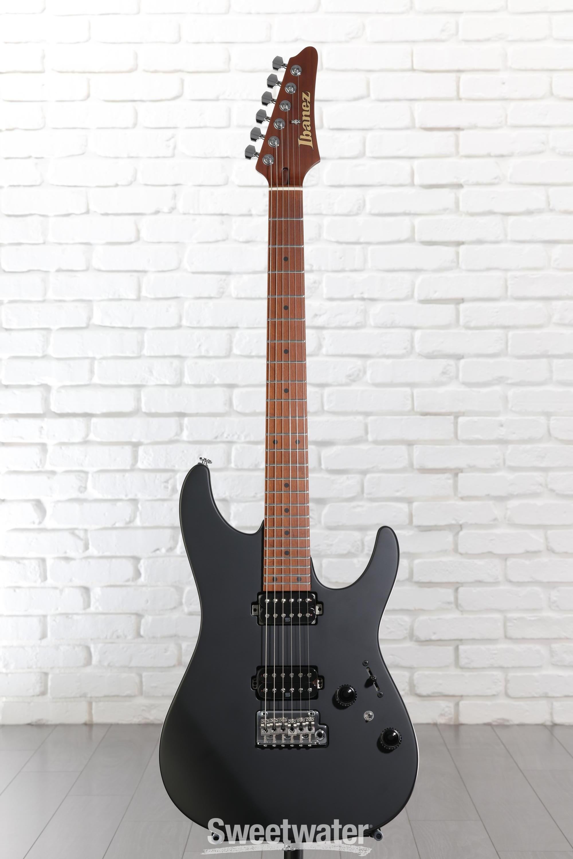 Ibanez Prestige AZ2402 Electric Guitar - Black Flat | Sweetwater