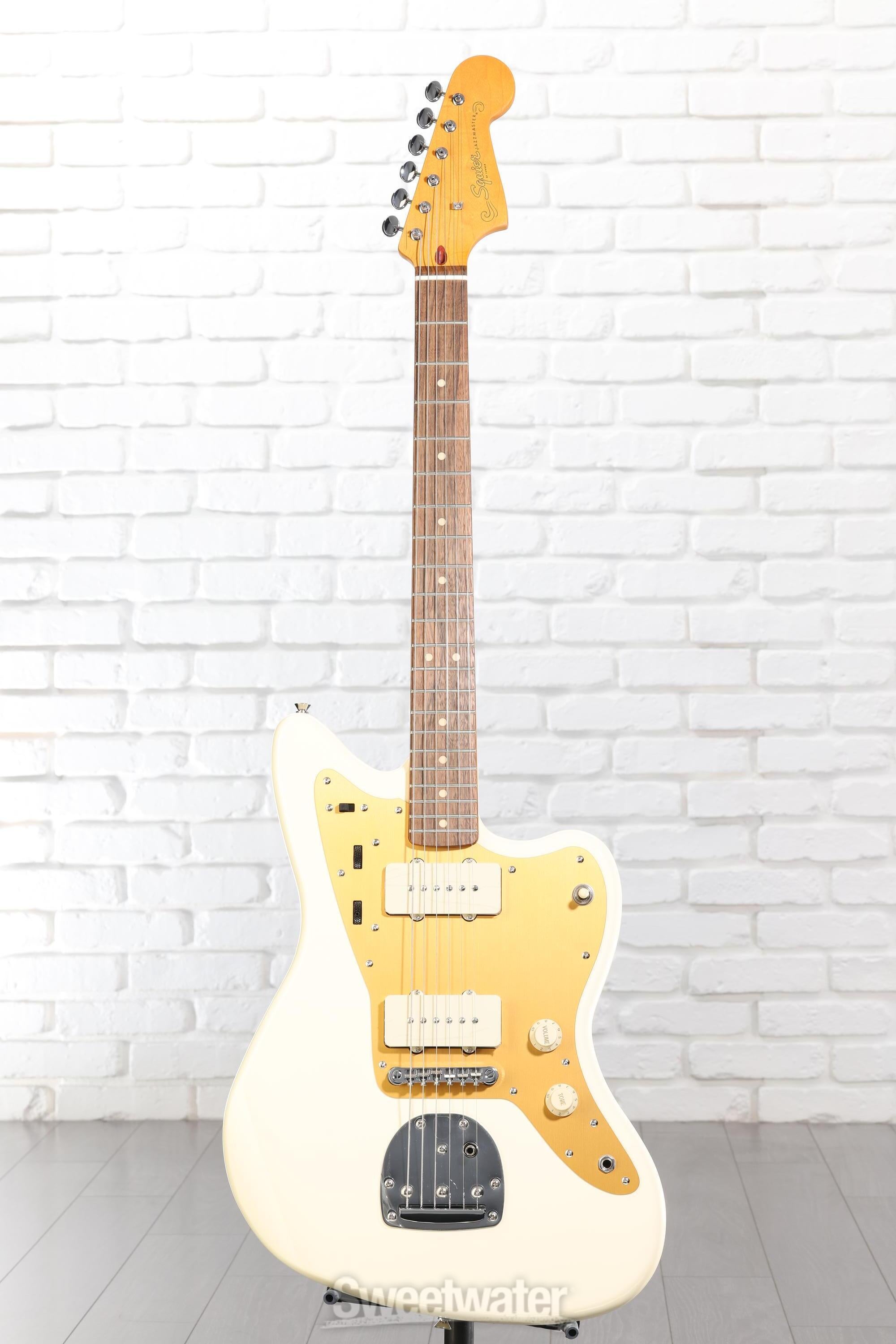 Squier J Mascis Signature Jazzmaster - Vintage White with Indian