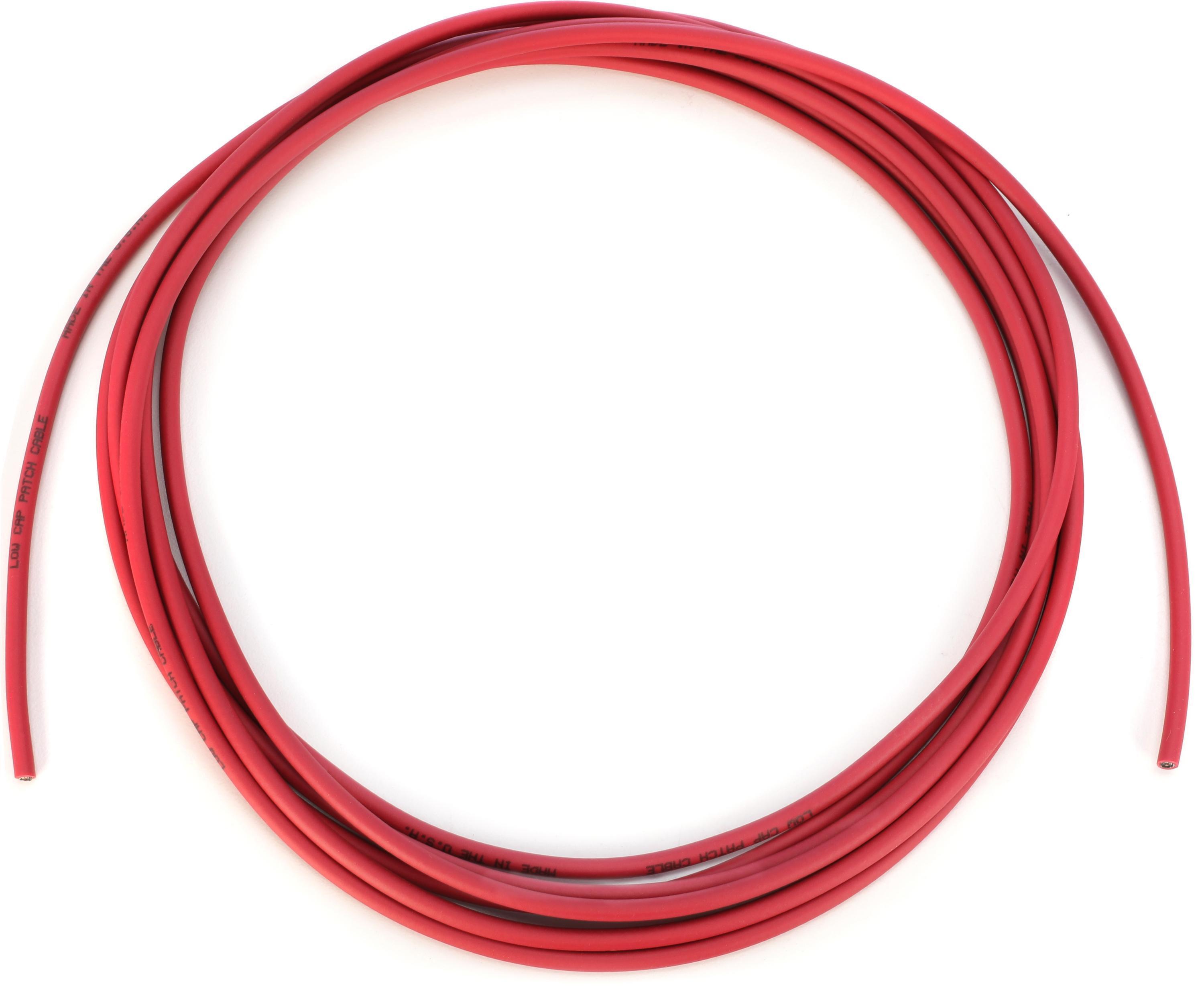 Photo of Emerson Custom G&H Solderless Pedalboard Cable - 12 foot - Red