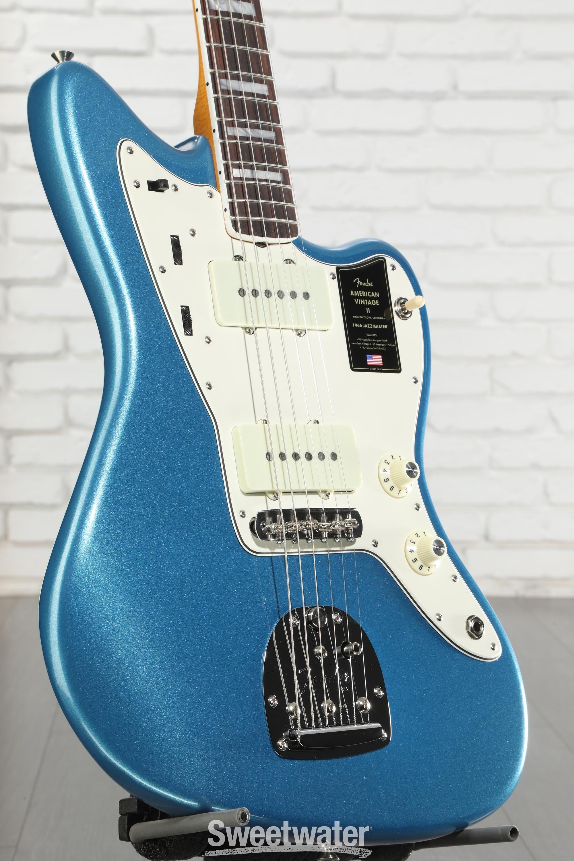 ギター Fender American Vintage II Jazzmaster Fender American Vintage II 1966 Jazzmaster Electric Guitar - Lake