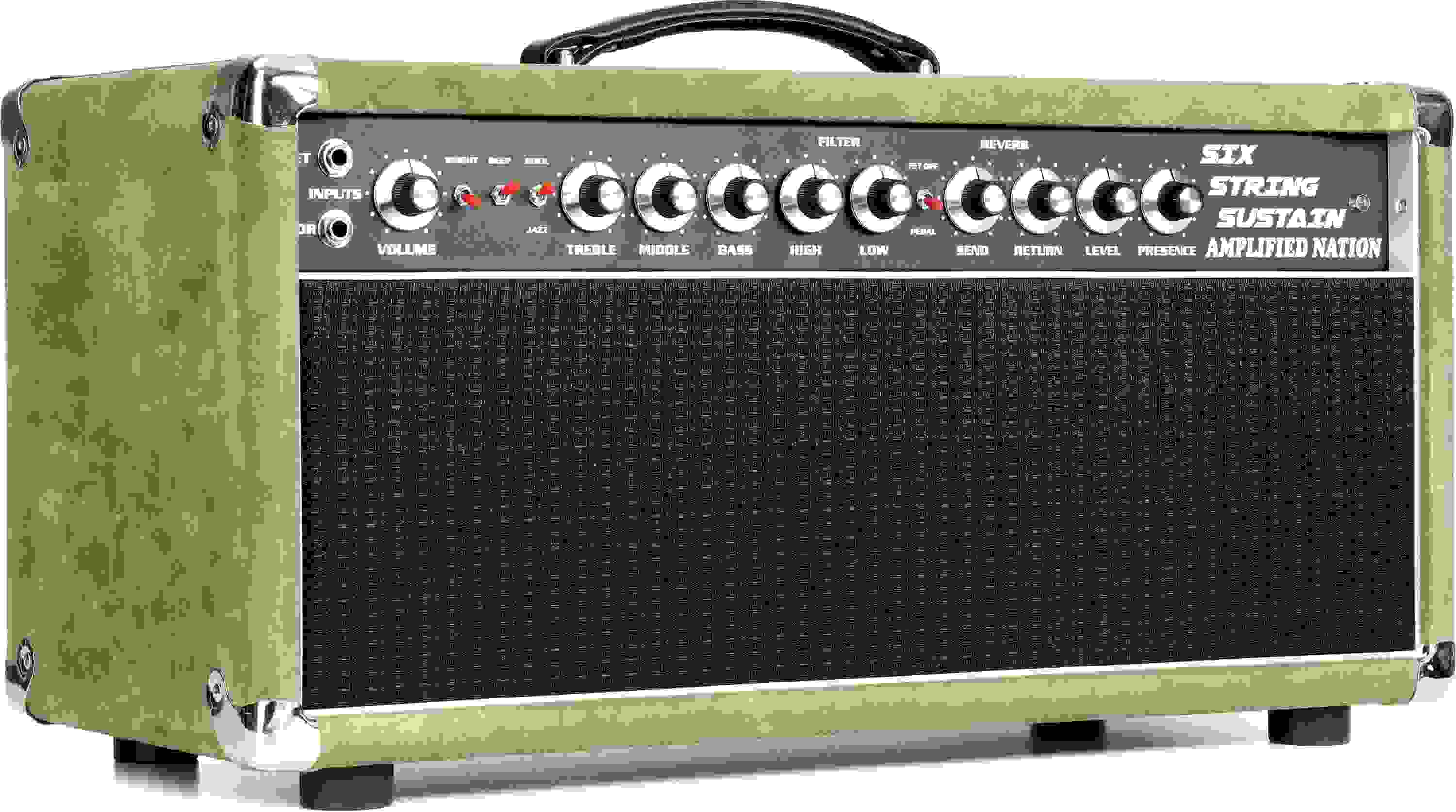 Amplified Nation Six String Sustain 100-watt Tube Head - Moss Suede