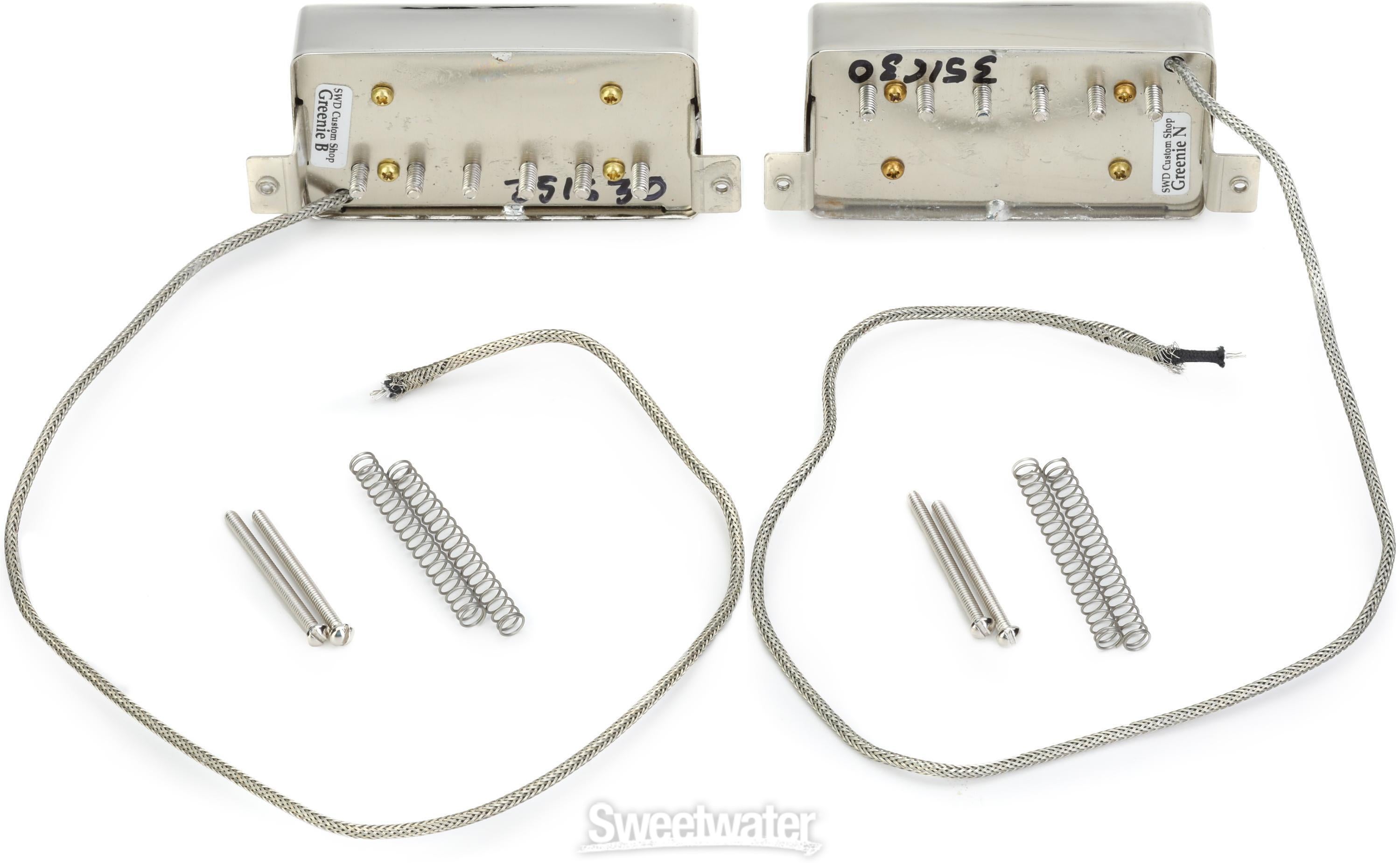 Seymour Duncan Custom Shop Greenie 1-conductor Humbucker 2-piece Pickup Set  - Nickel Cover | Sweetwater