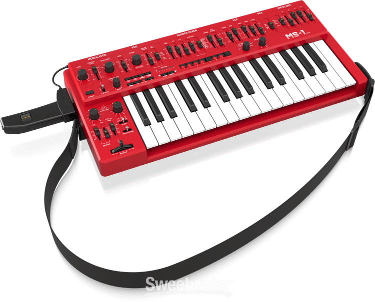 Behringer MS-1 MK II-RD 32-key Monophonic Analog Synthesizer - Red