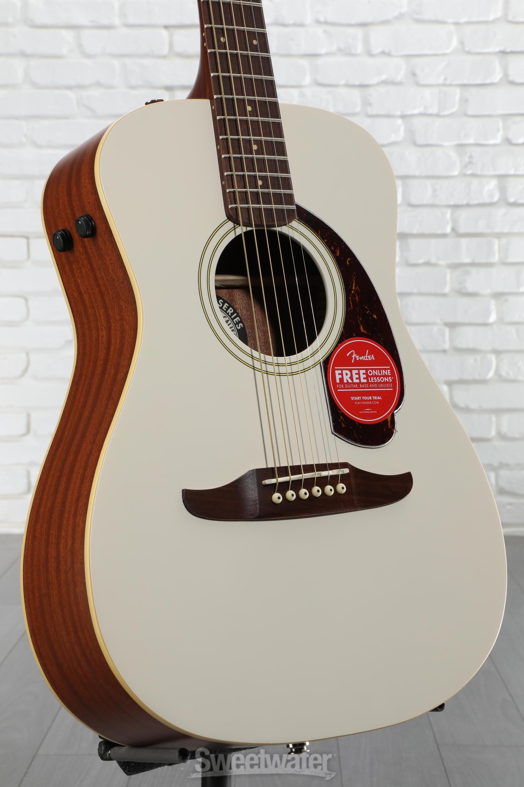 Fender Malibu Player Acoustic-electric Guitar - Olympic White