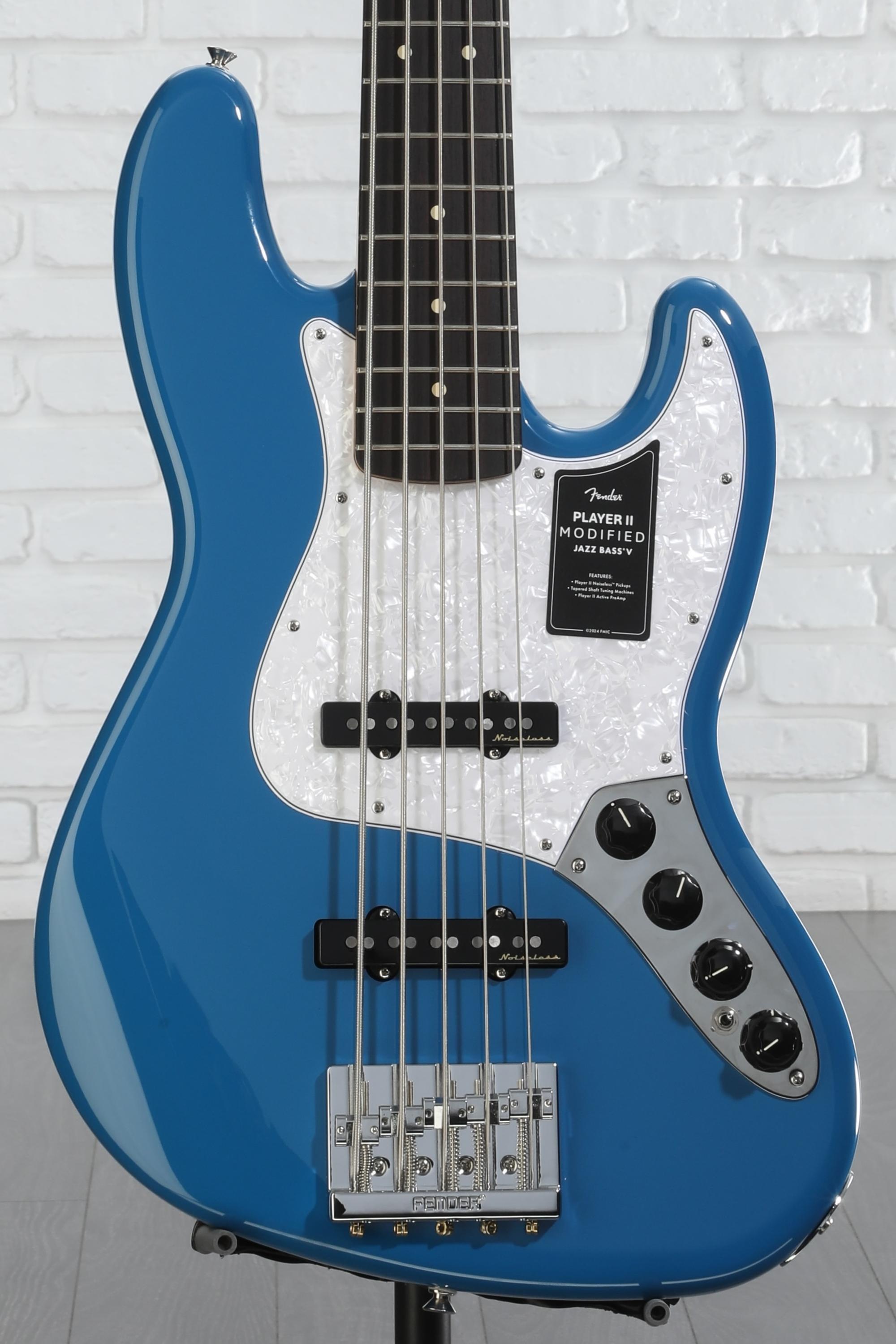 Fender Player II Modified Active Jazz Bass V - Electric Blue