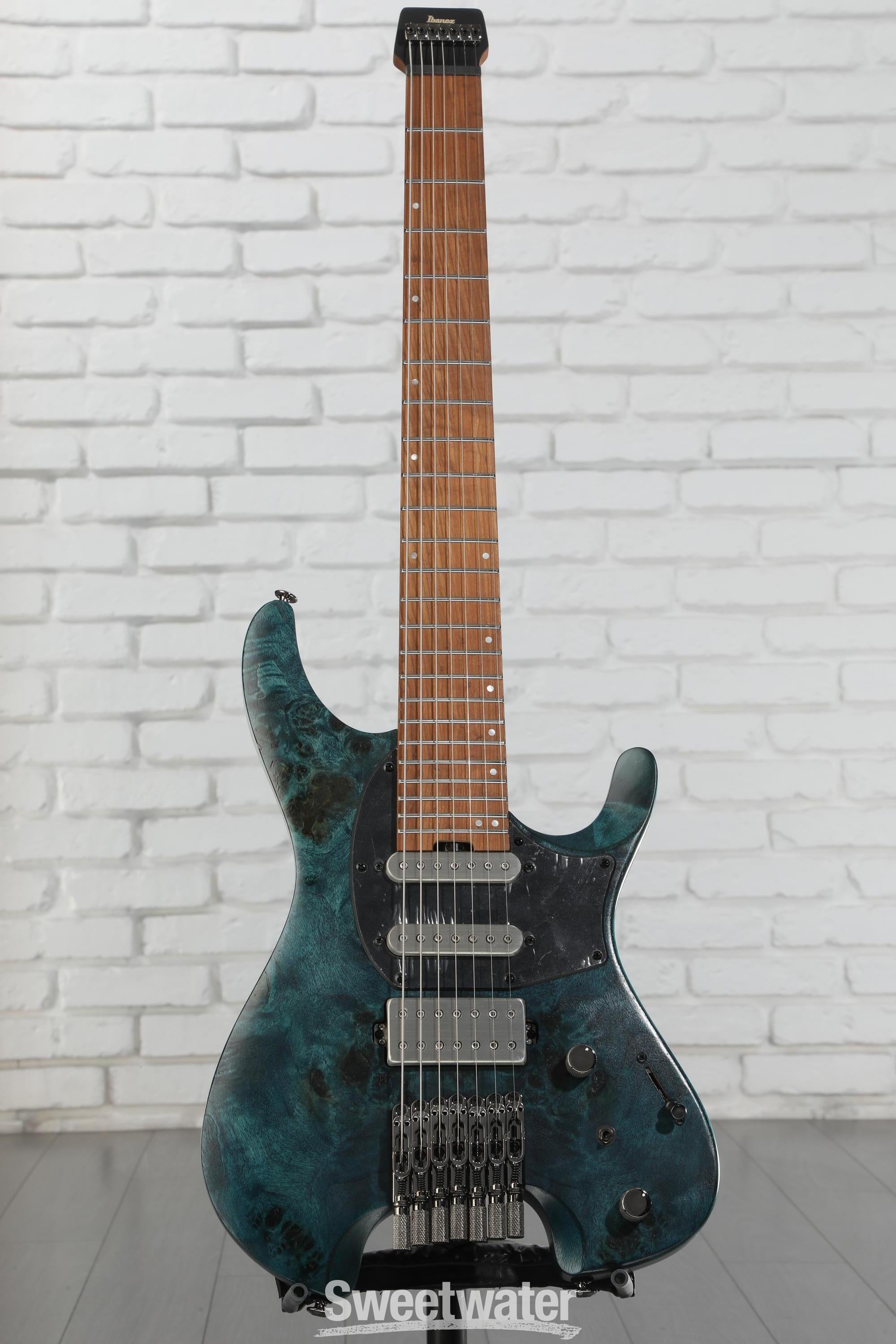 Ibanez Q547PB 7-string Electric Guitar - Cosmic Blue Low
