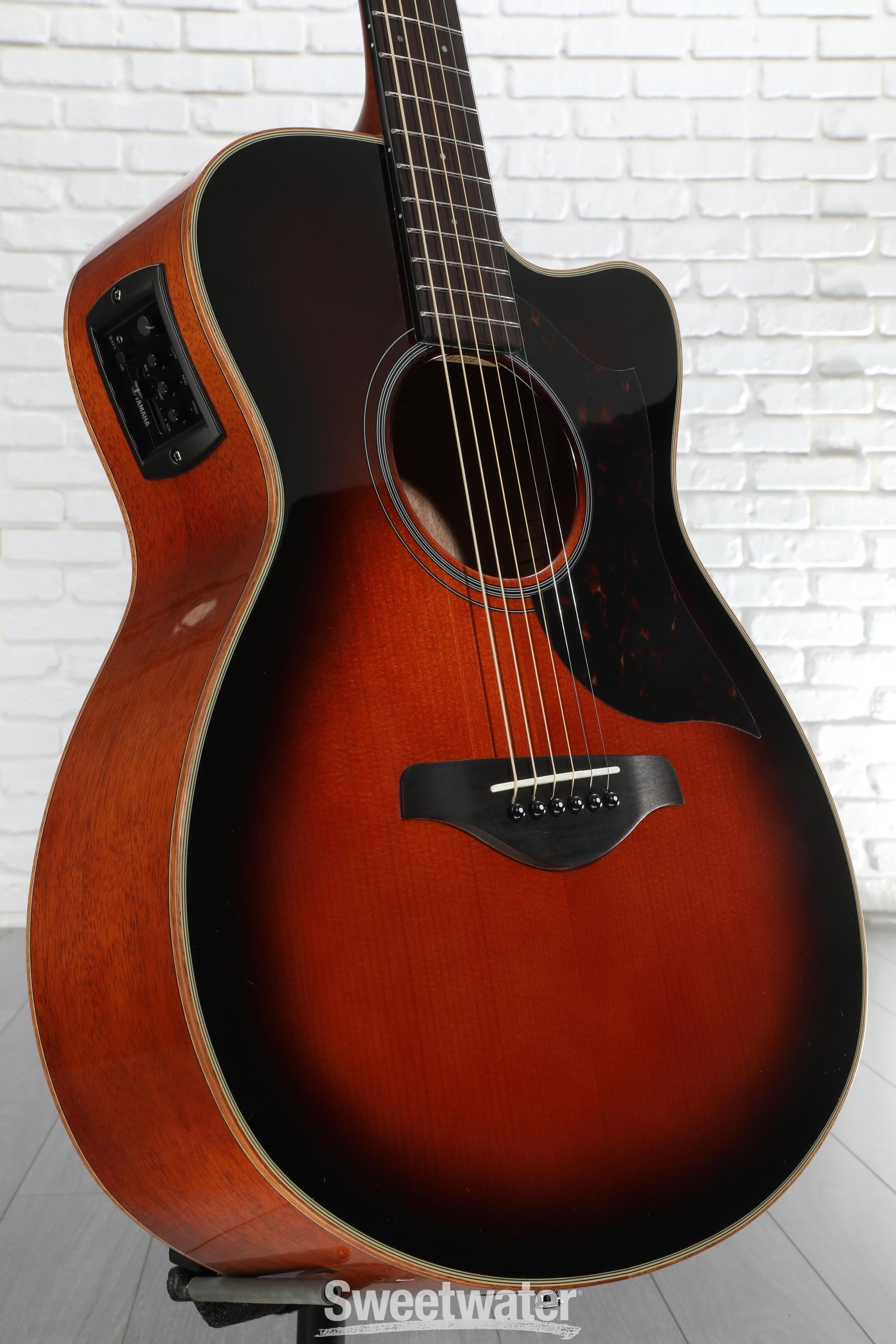 Yamaha AC1M Concert Cutaway Acoustic-electric Guitar - Tobacco