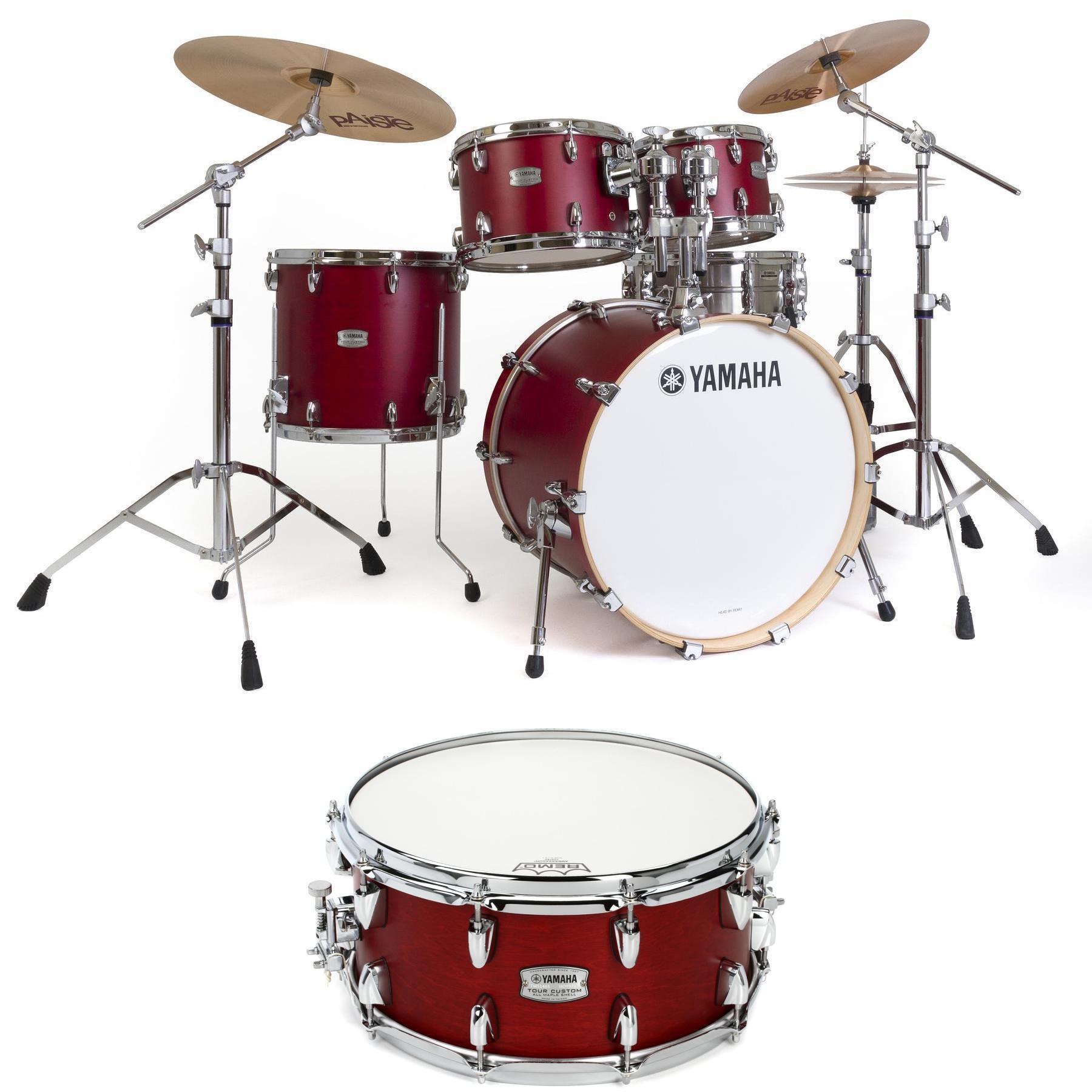 Yamaha TMP0F4 Tour Custom 4-piece Shell Pack - Candy Apple Satin