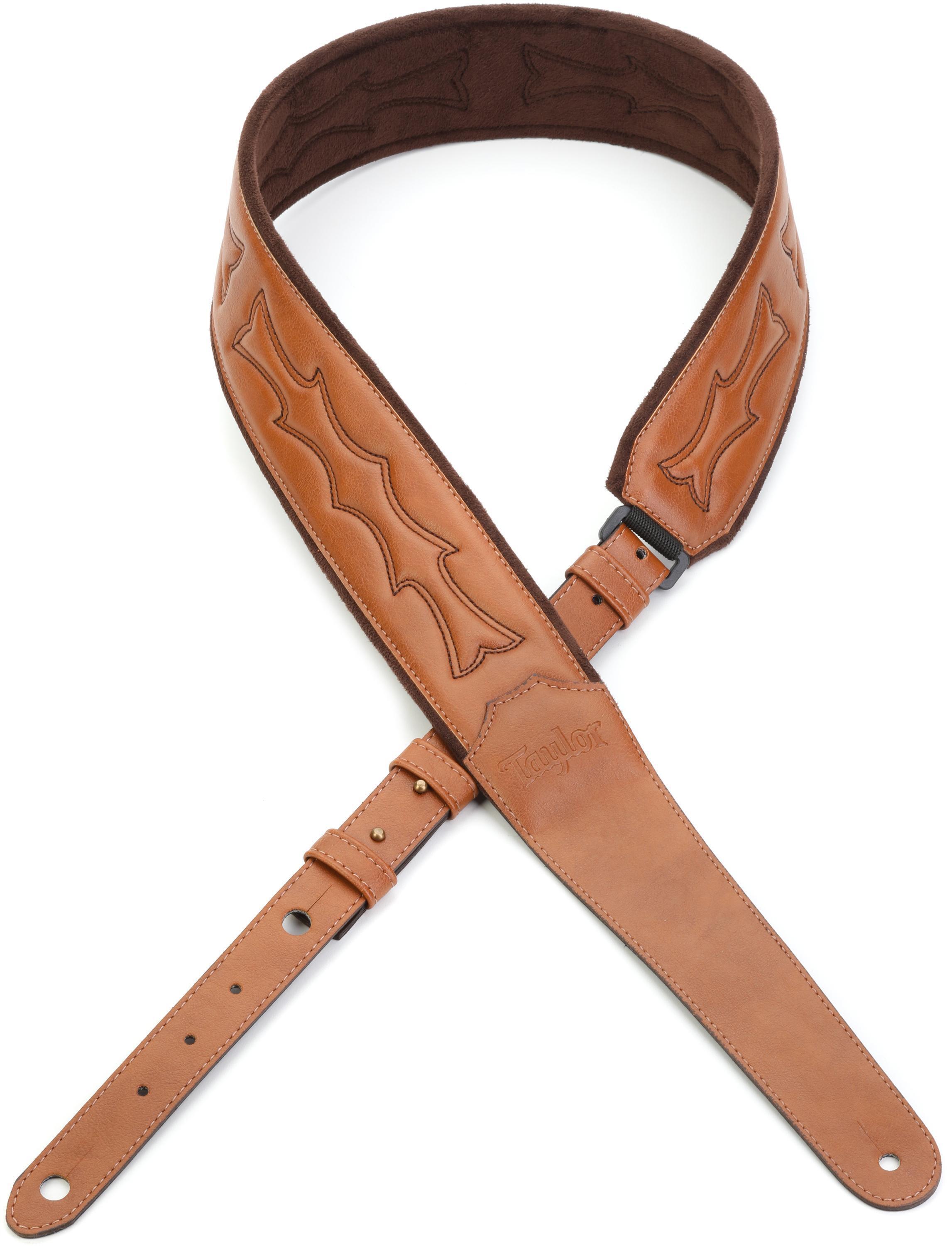 Photo of Taylor Vegan Leather Guitar Strap - Tan