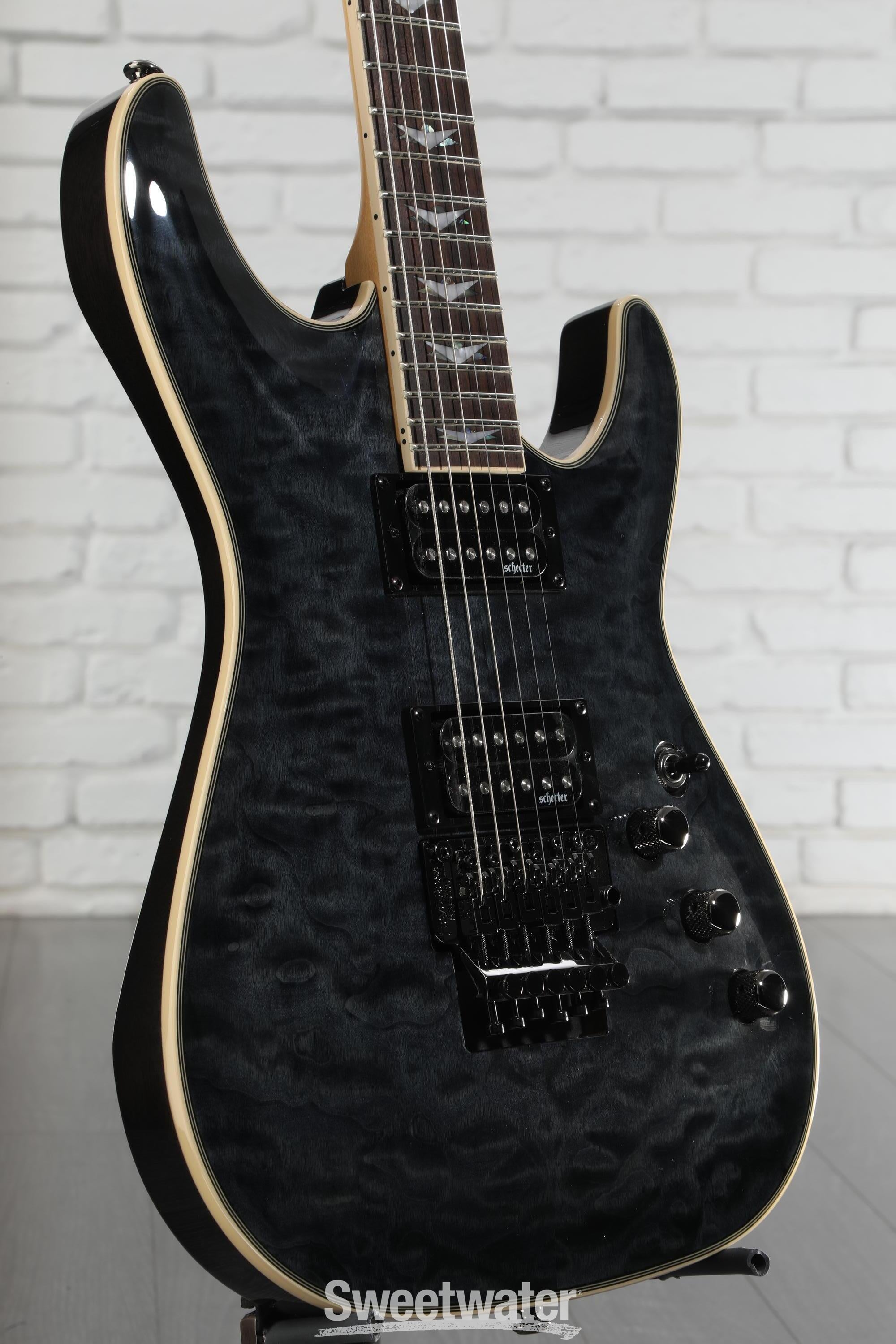 ギター Schecter omen extreme-FR Schecter Omen Extreme-6 FR Electric Guitar - Black Cherry