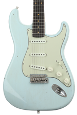 Photo of Fender Custom Shop GT11 Journeyman Relic Stratocaster - Sonic Blue - Sweetwater Exclusive