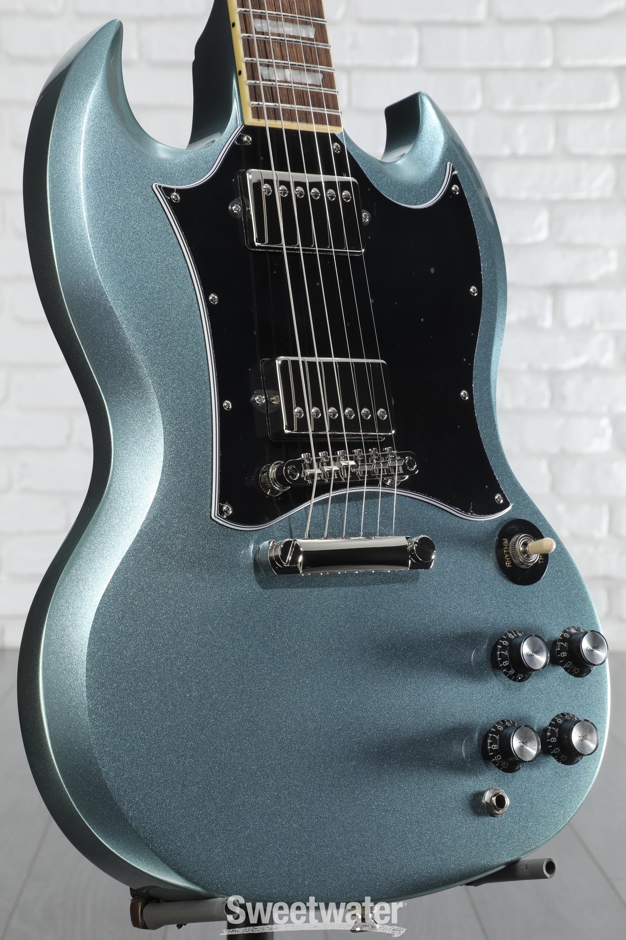 ギター epiphone SG pelham blue Amazon.com: Epiphone SG Special P90, Faded Pelham Blue