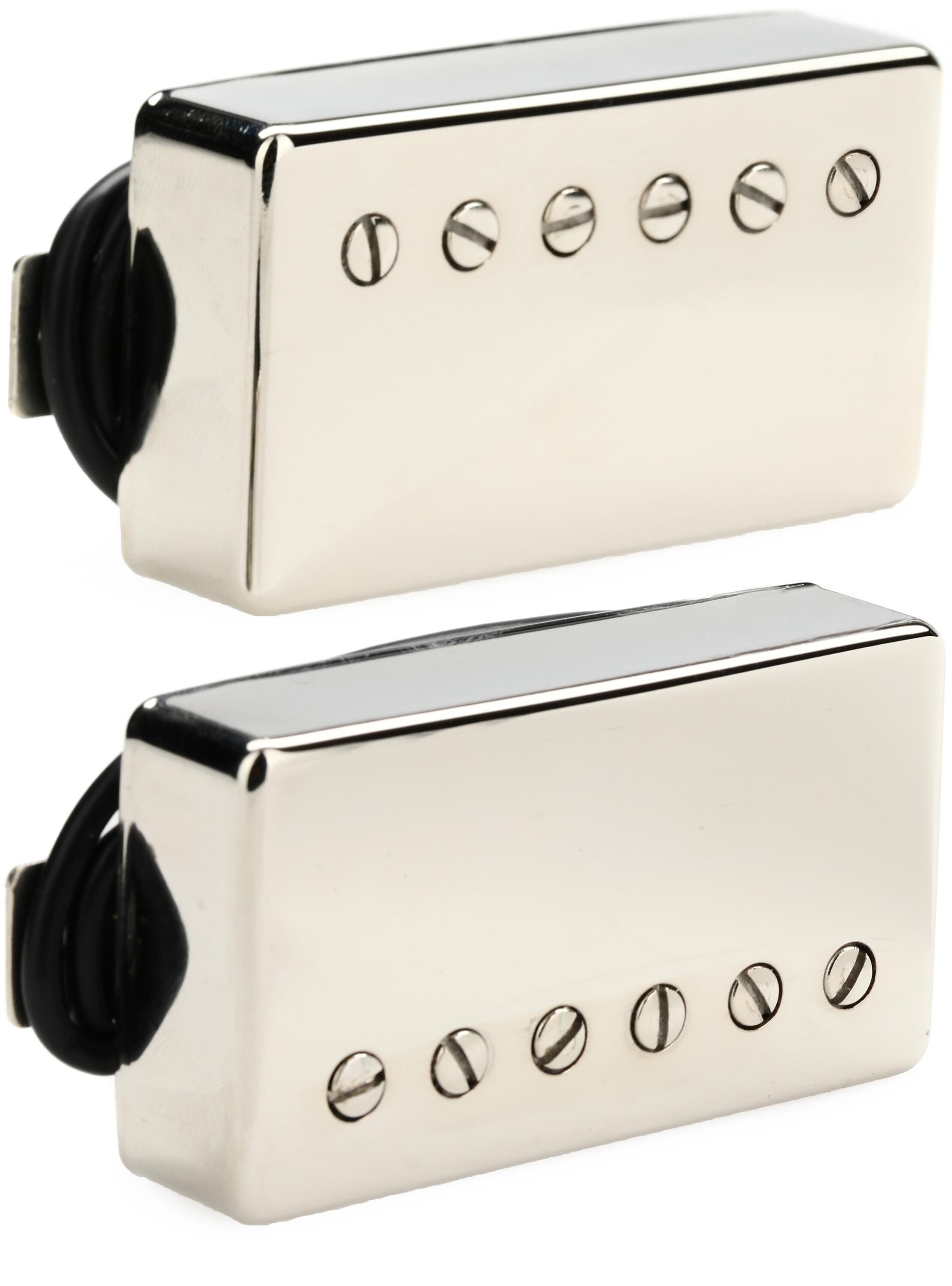 Photo of Seymour Duncan High Voltage Humbucker 2-piece Pickup Set - Nickel Cover