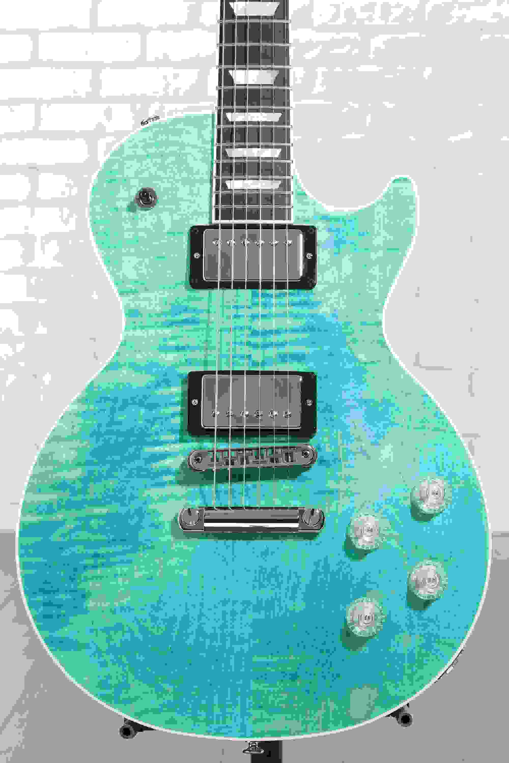 Gibson Les Paul Modern Figured Electric Guitar - Seafoam Green