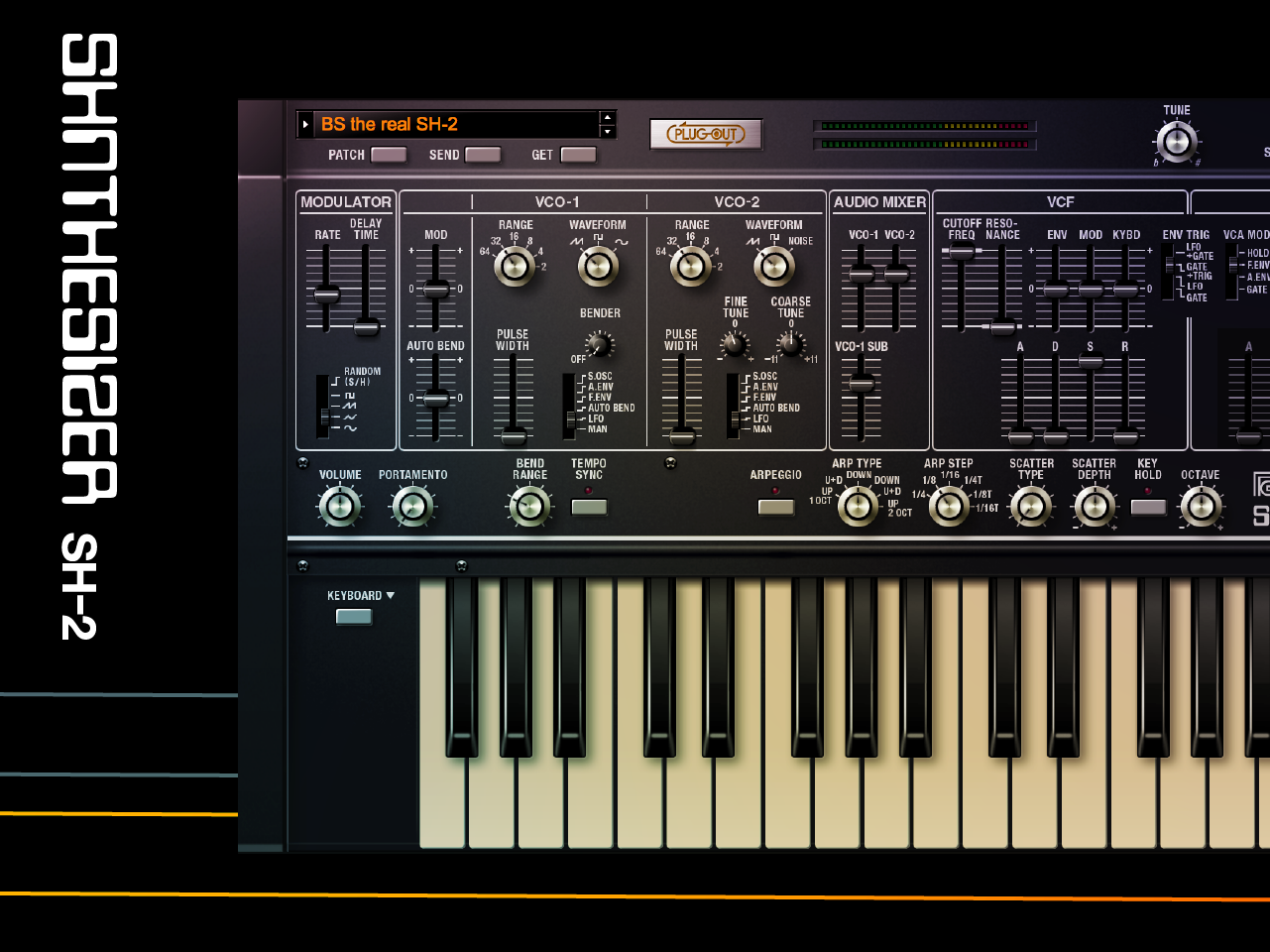 【ジャンク品】Roland sh-2 ソフトウェア シンセサイザー Roland SH-2 Software Synthesizer - Electronic Delivery - Vintage King