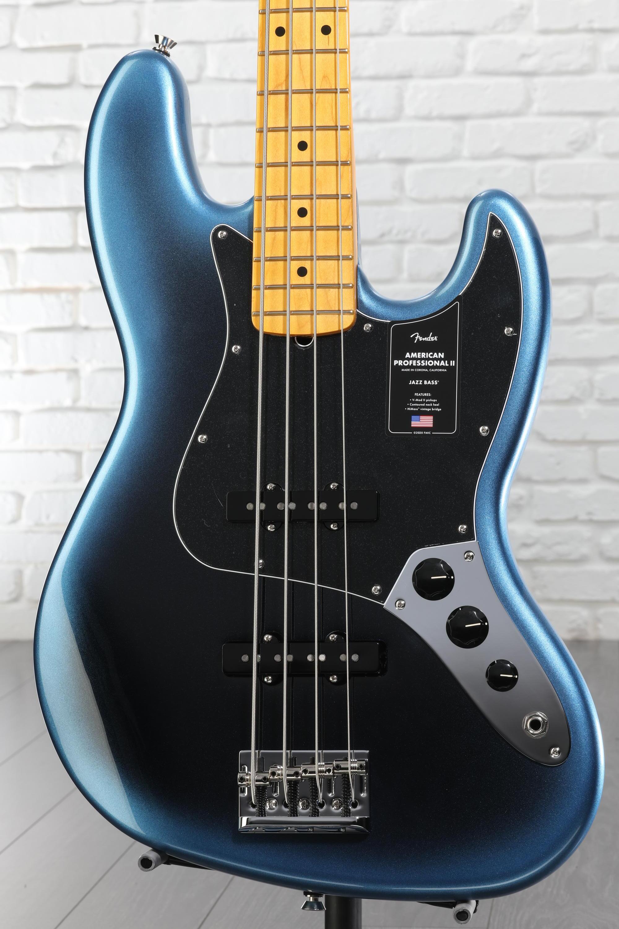 Fender American Professional II Jazz Bass - Dark Night with Maple