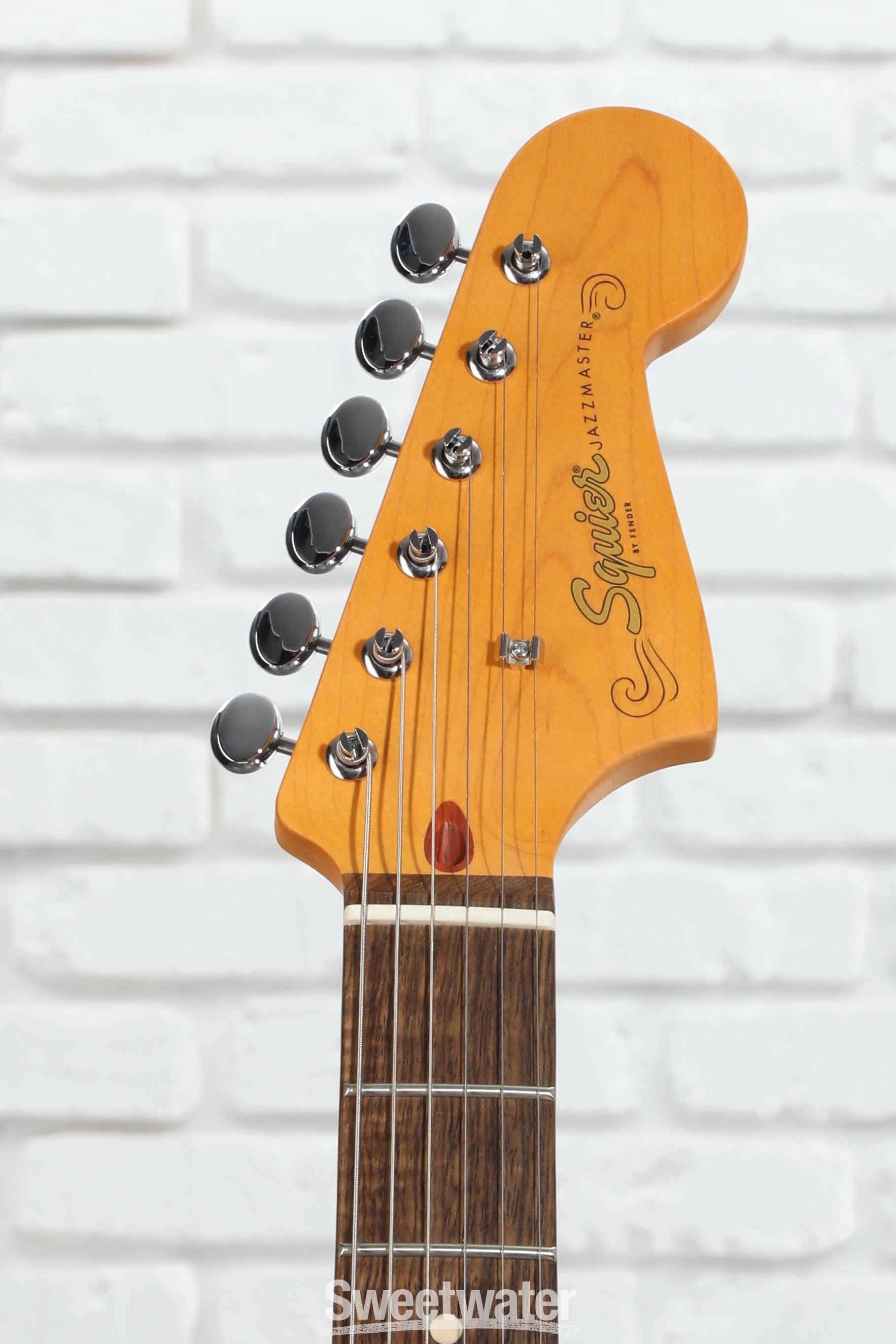 Squier J Mascis Signature Jazzmaster - Vintage White with Indian