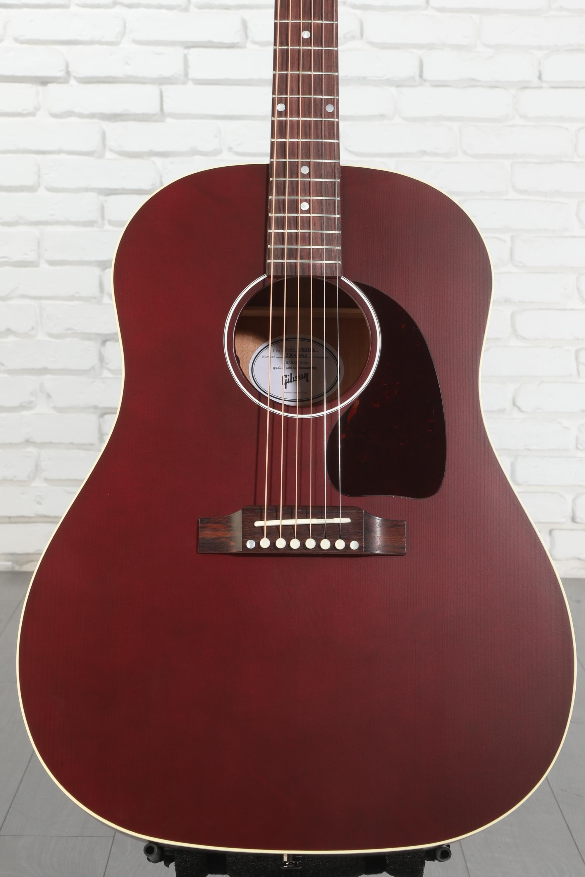 ギター Gibson Custom Shop J-45 Wine Red Gibson A Special version of the world-famous Workhorse