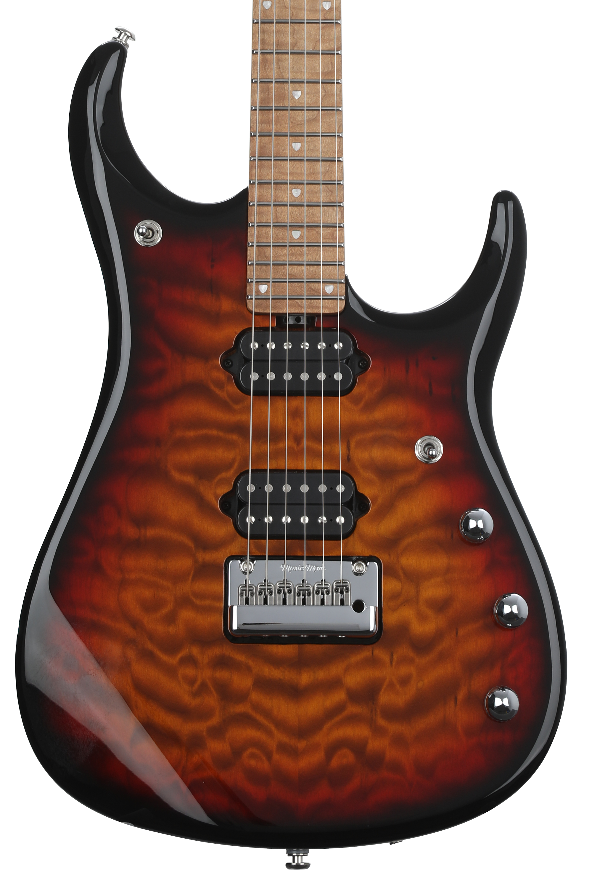 Ernie Ball Music Man JP15 Electric Guitar - Tiger Eye Quilt
