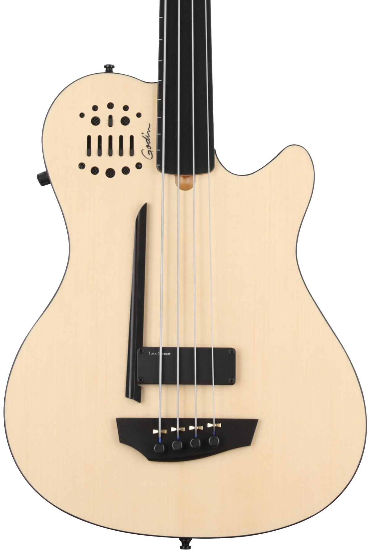 ベース Godin A4 Ultra Fretted Godin A4 Ultra Fretless Bass Guitar - Natural | Sweetwater