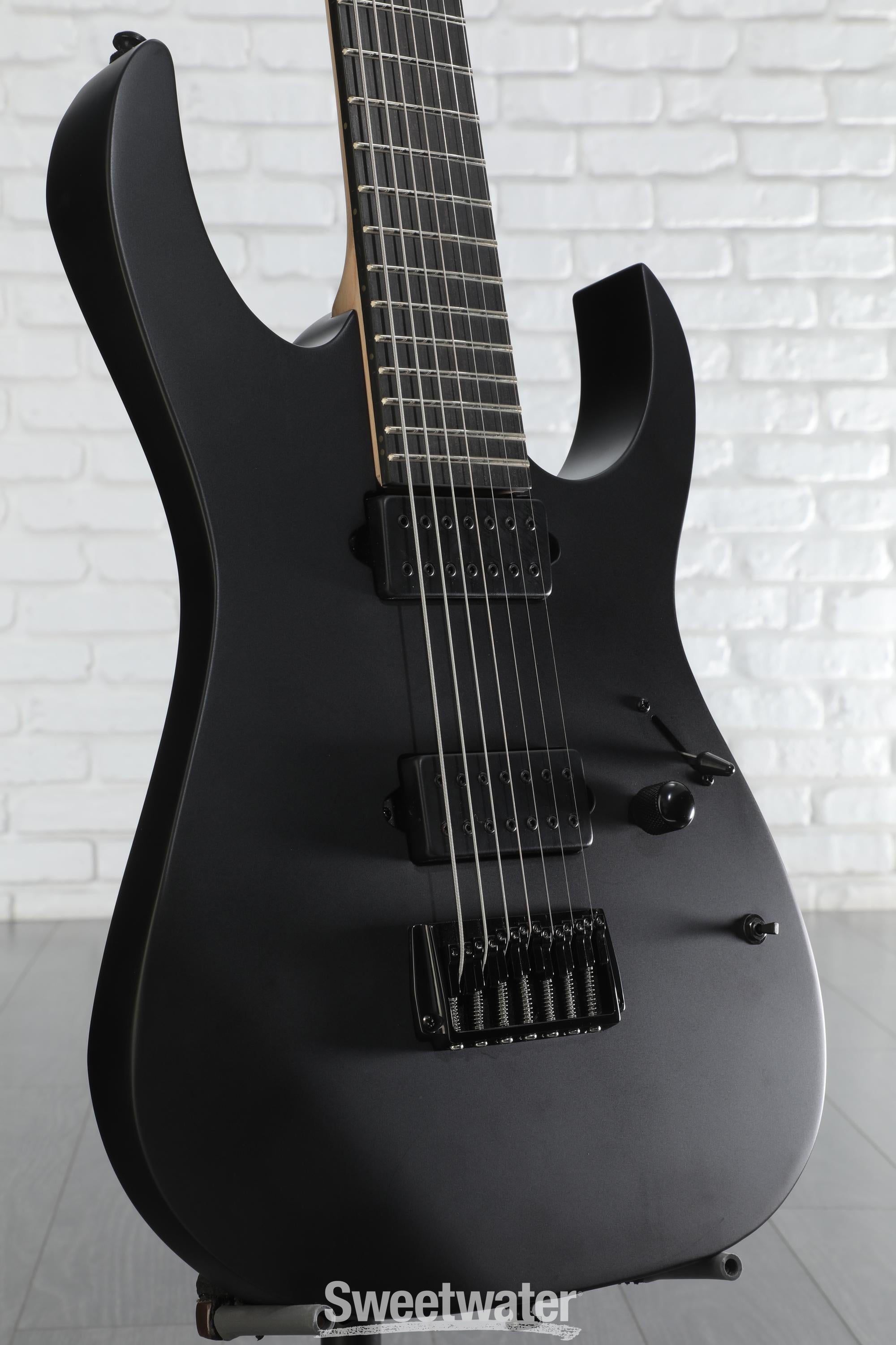 Ibanez Iron Label RGIXL7 - Black Flat | Sweetwater