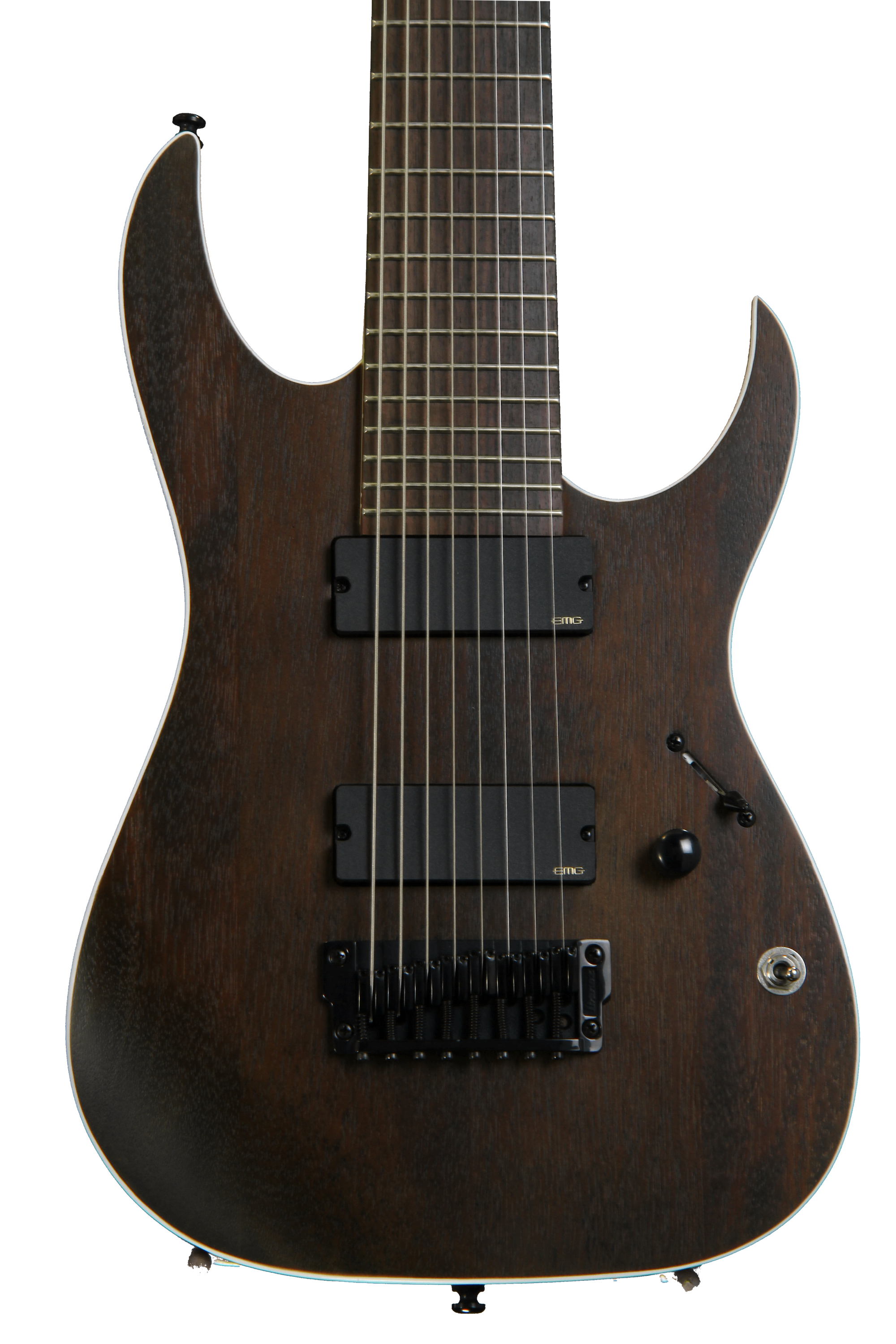 Ibanez RGIR28BFE Iron Label - Walnut Flat, 8-String | Sweetwater Ibanez RGIR28BFE Iron Label - Walnut Flat, 8-String | Sweetwater