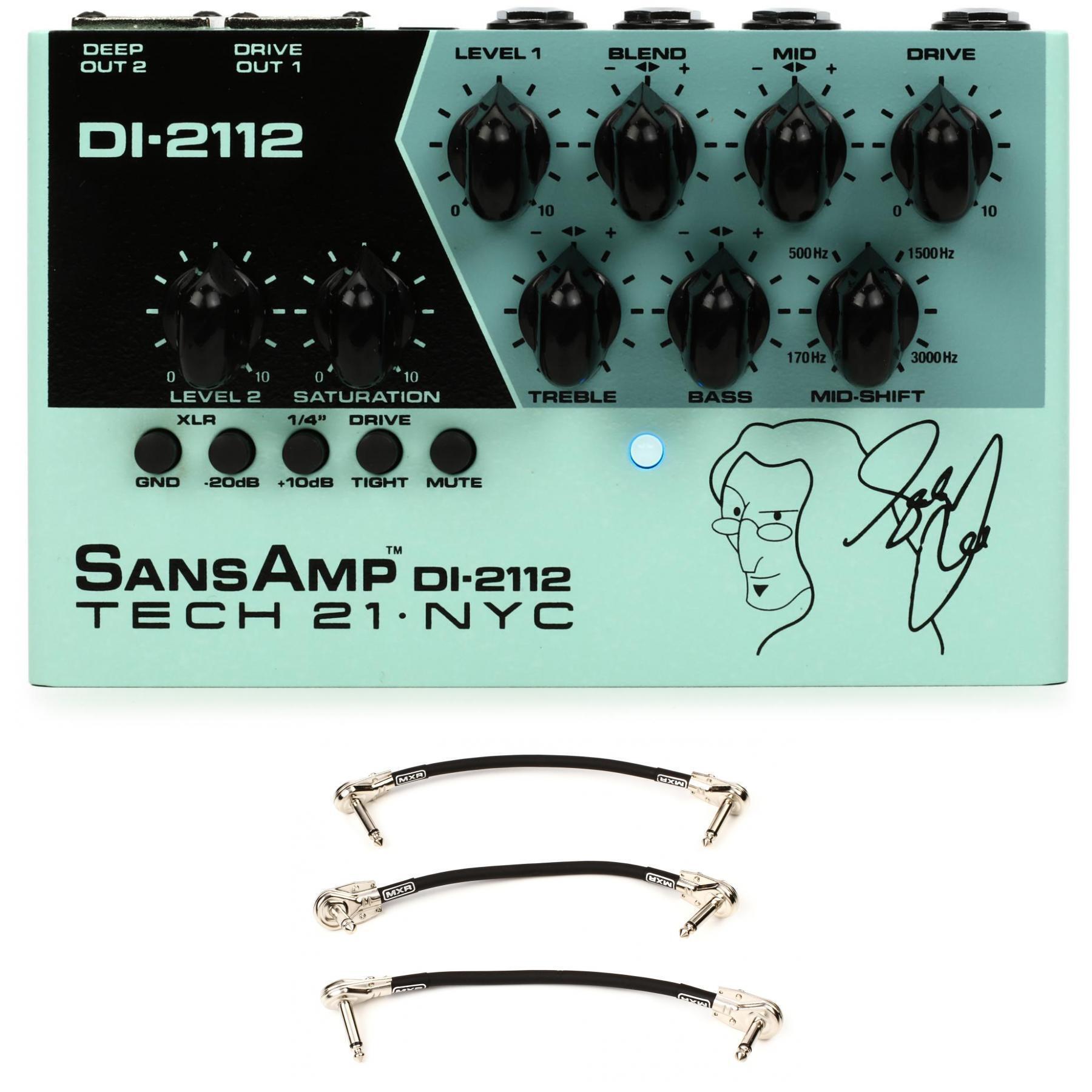 Tech 21 DI-2112 Geddy Lee Signature SansAmp Preamp with Patch Cables