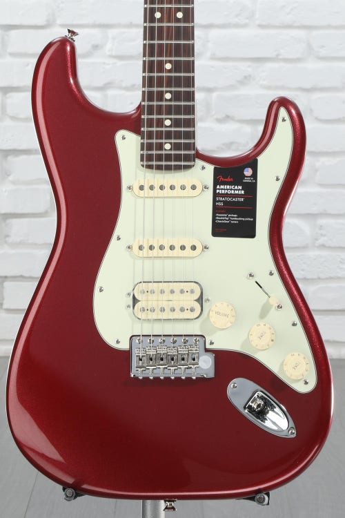 Fender American Performer Stratocaster HSS - Aubergine with  
