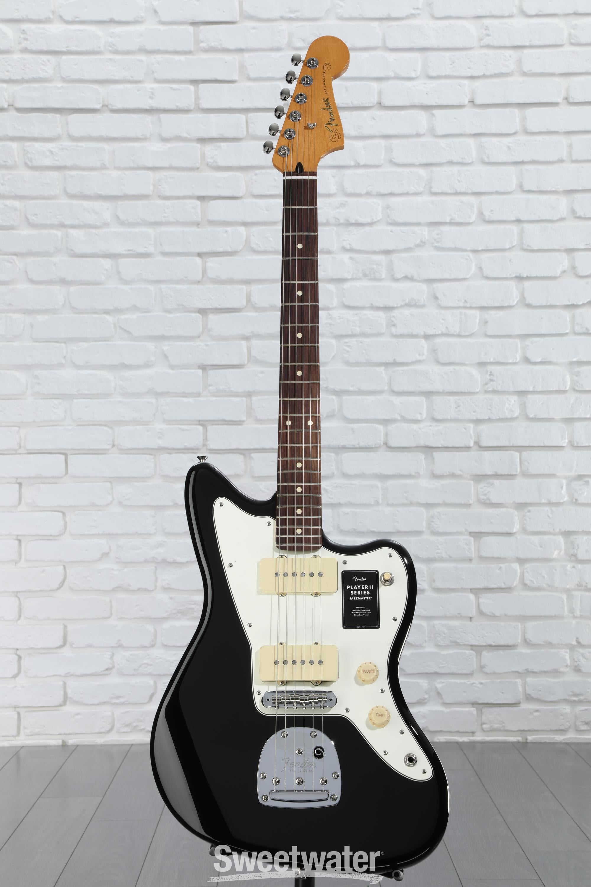 Fender Player II Jazzmaster Electric Guitar - Black | Sweetwater