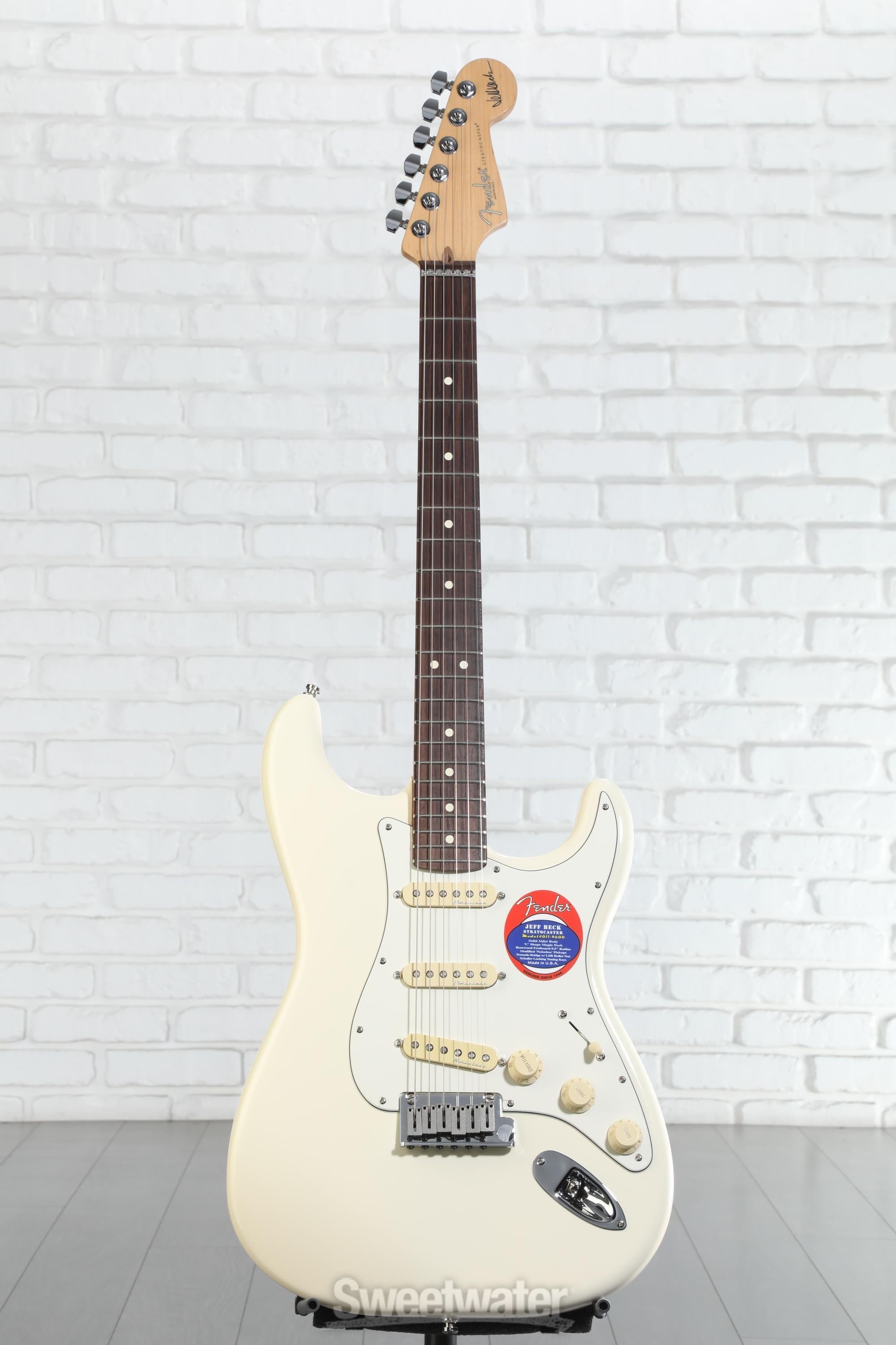 Fender Jeff Beck Stratocaster - Olympic White with Rosewood