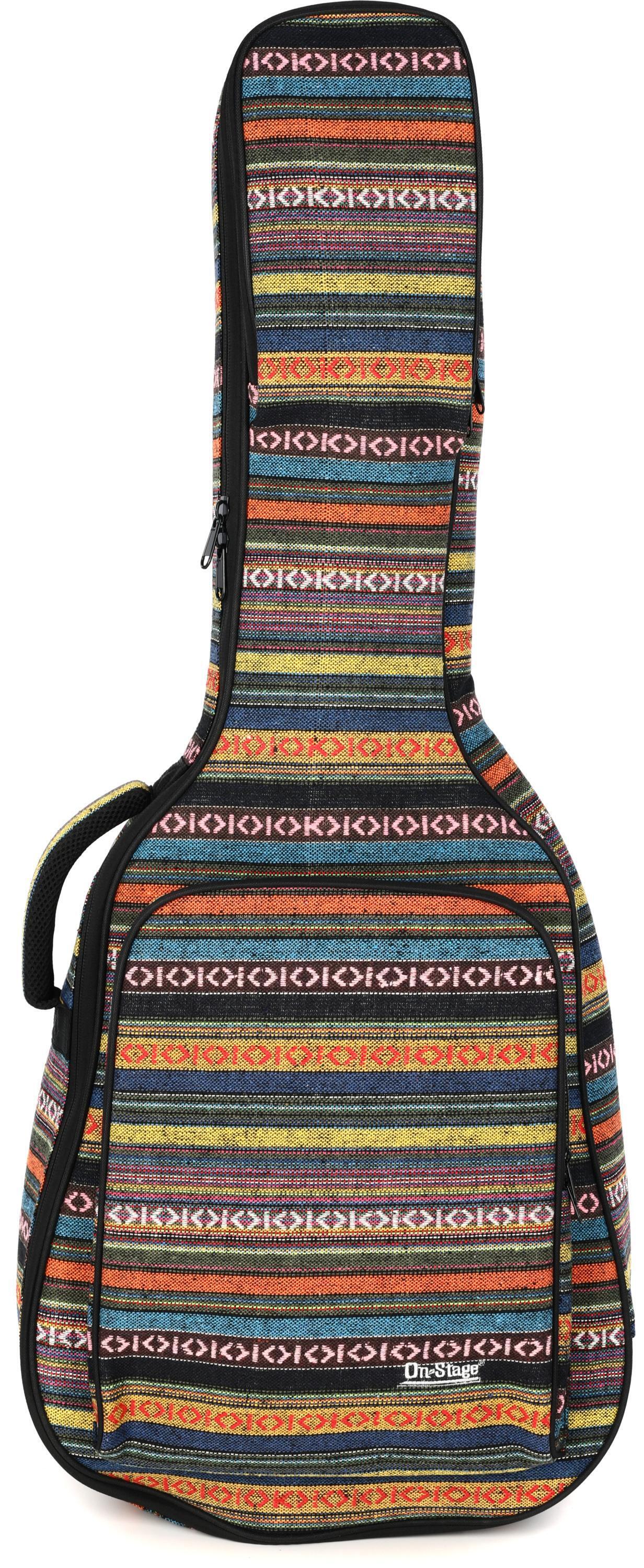 Photo of On-Stage GBA4770S Acoustic Guitar Gig Bag - Striped Pattern