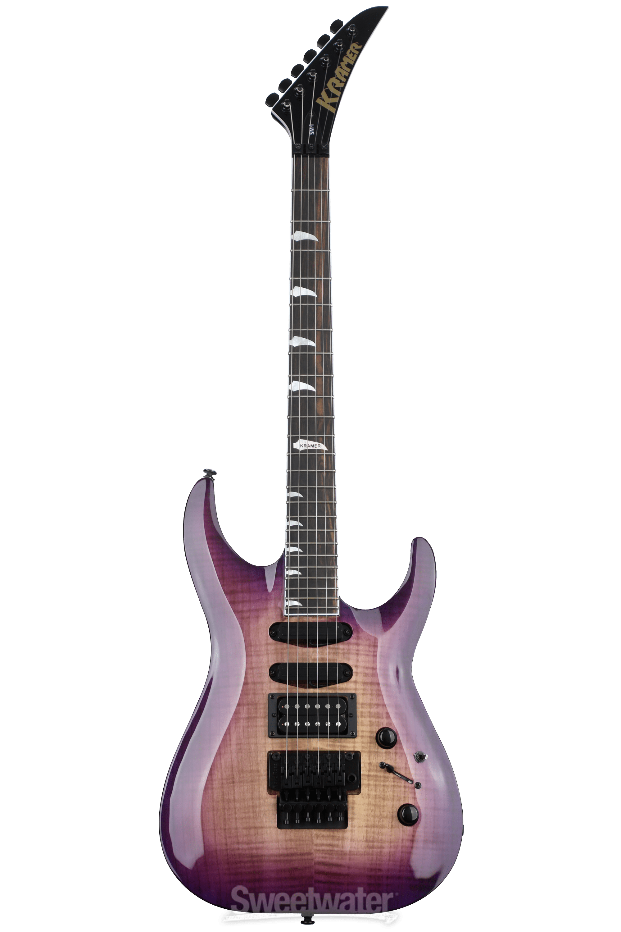 Kramer SM-1 Figured Electric Guitar - Royal Purple Perimeter | Sweetwater