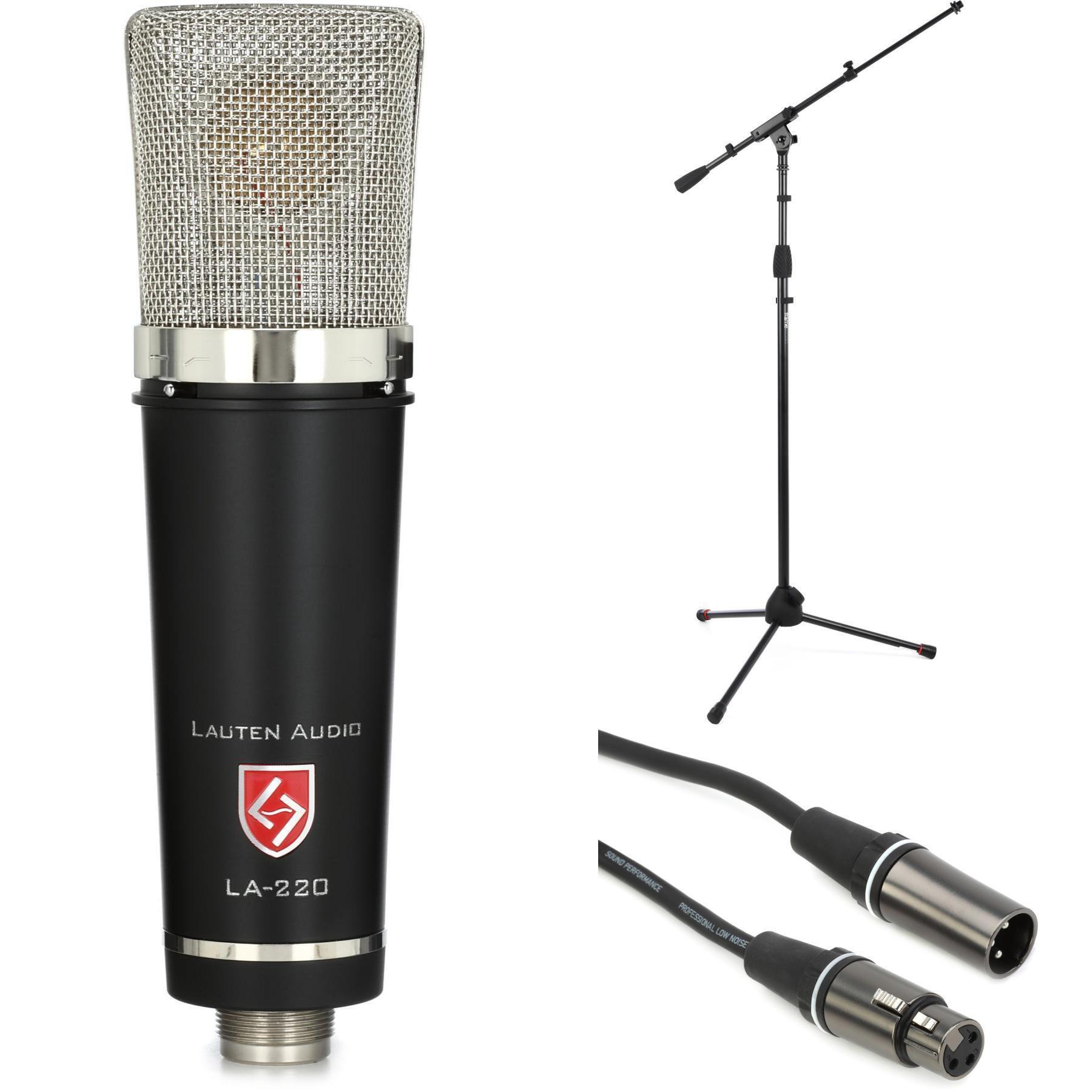 Lauten Audio LA-220 V2 Large-diaphragm Condenser Microphone with Stand and  Cable | Sweetwater, image size:1800x1800