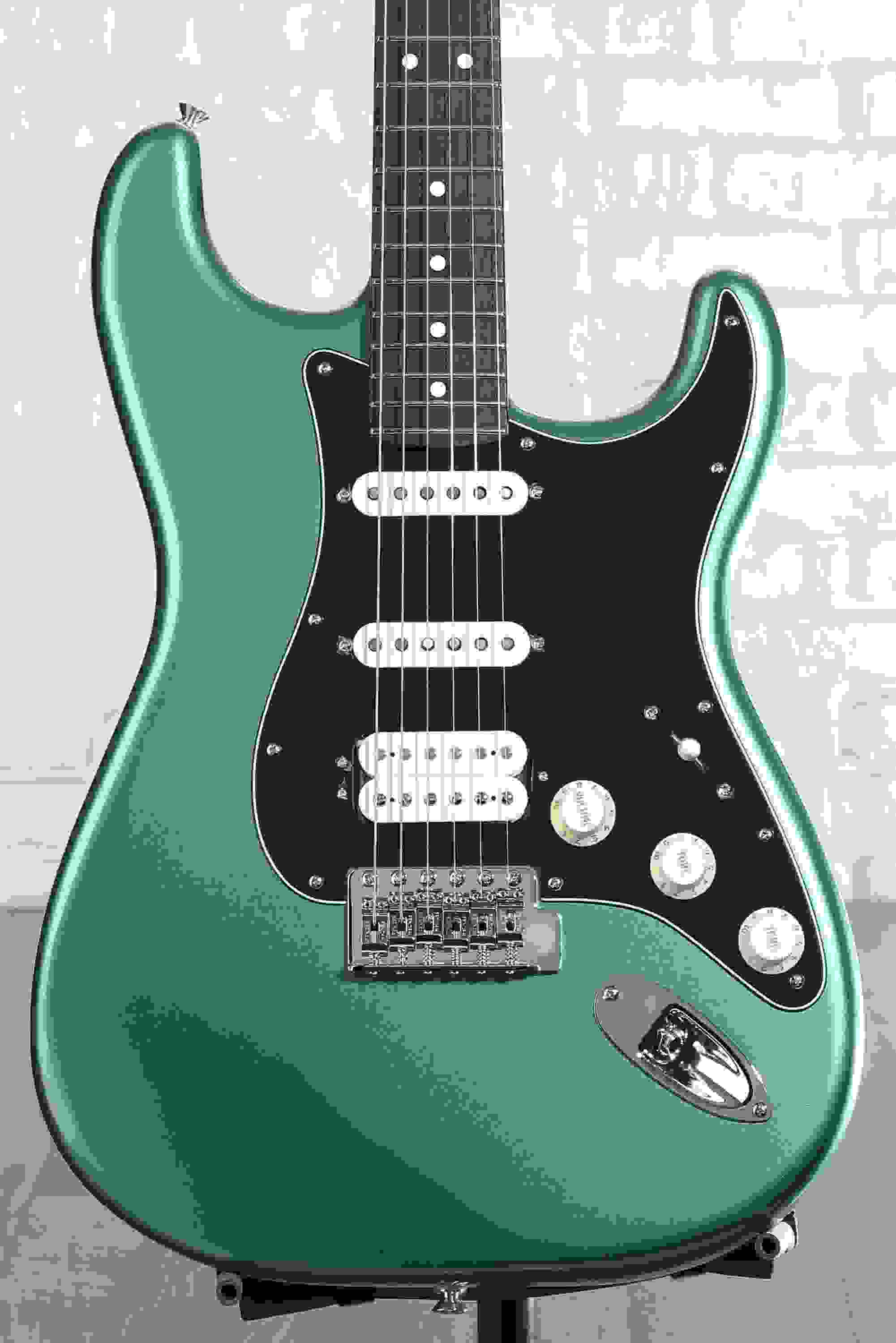 Fender American Professional Classic Stratocaster HSS Electric Guitar - Faded Sherwood Green Metallic