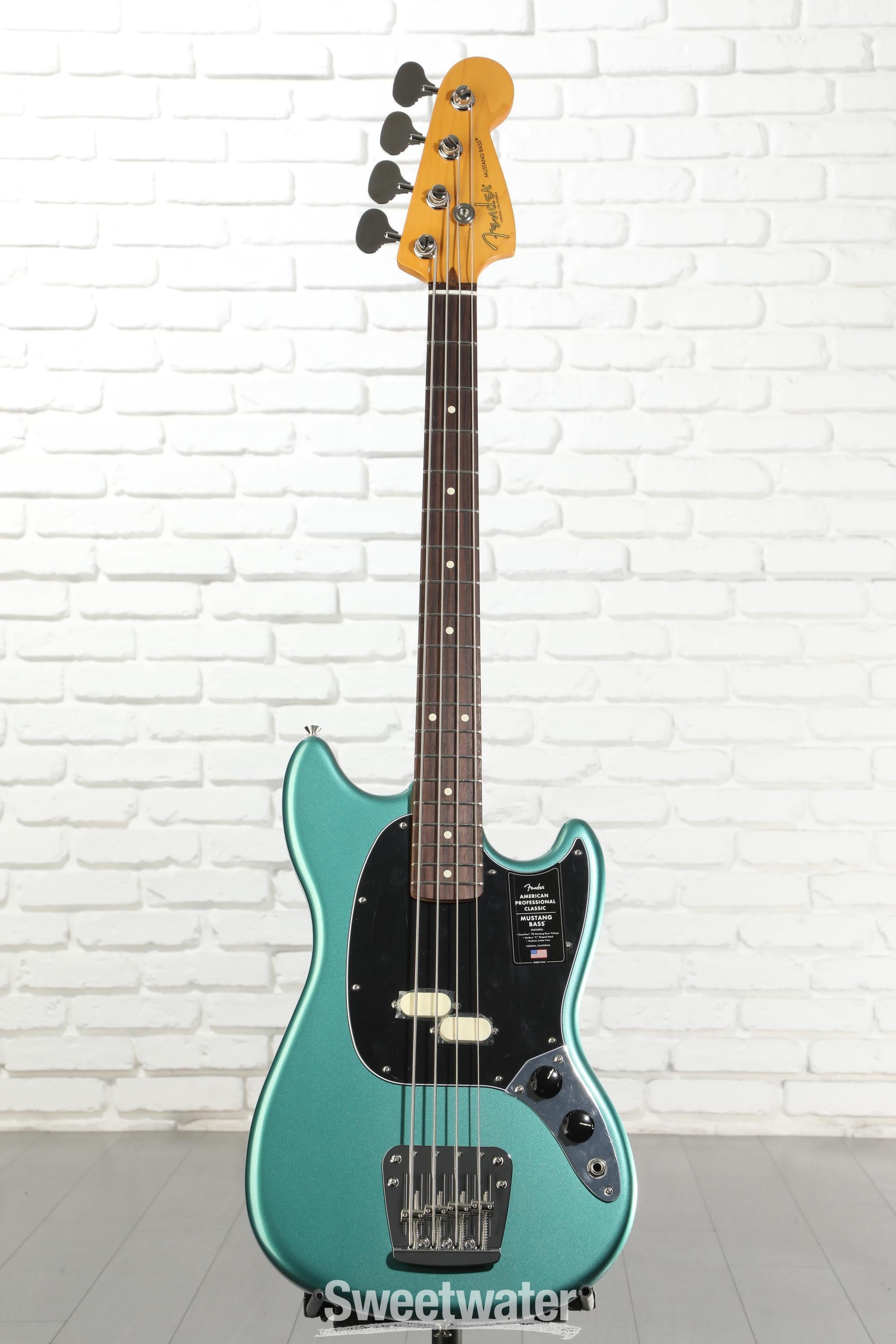 Fender American Professional Classic Mustang Bass - Faded Sherwood