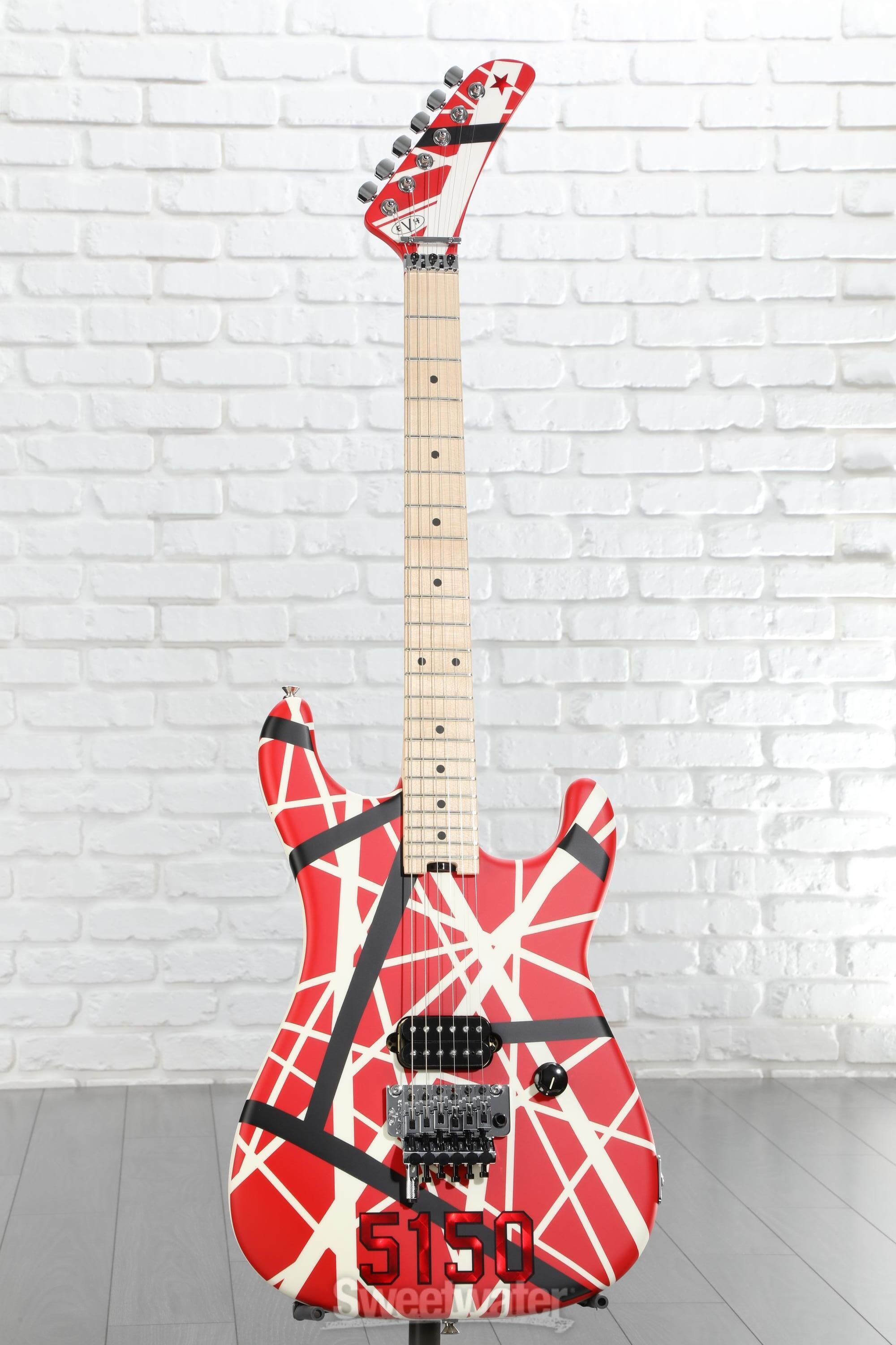 EVH Striped Series 5150 - Red, Black and White | Sweetwater