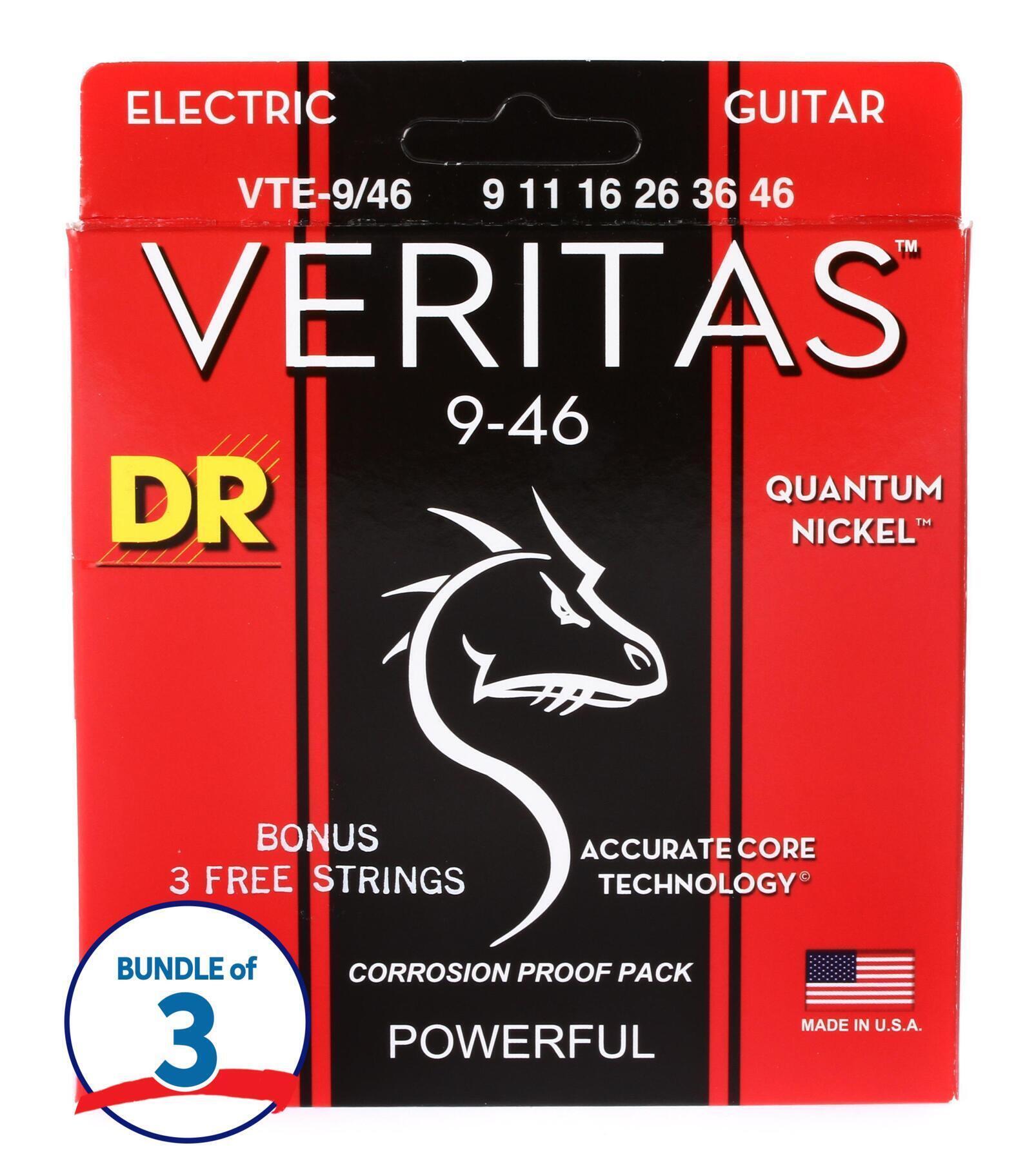 DR Strings VTE-9/46 Veritas Electric Guitar Strings - .009-.046