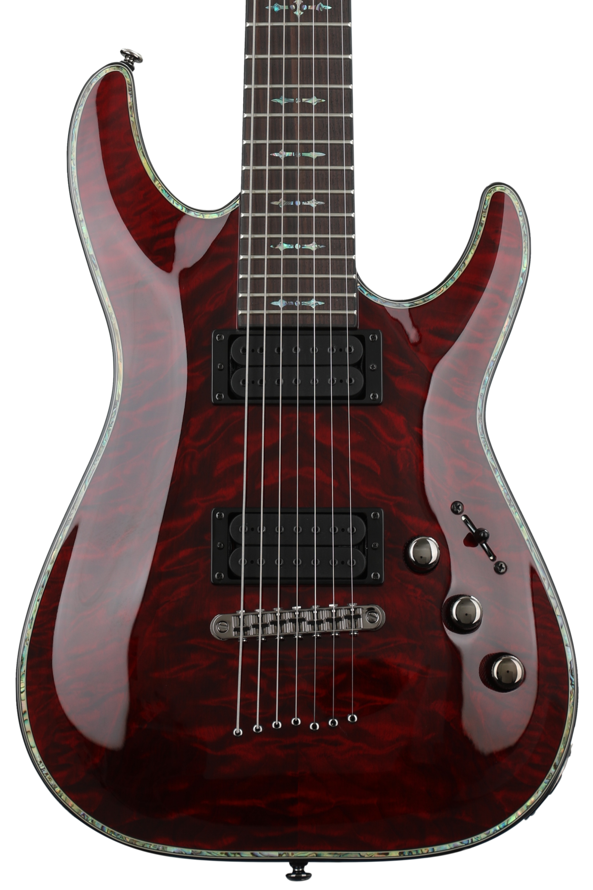 Schecter AD-C-7-HR (Black Cherry) 7弦 Schecter Hellraiser C-7 Passive - Black Cherry | Sweetwater
