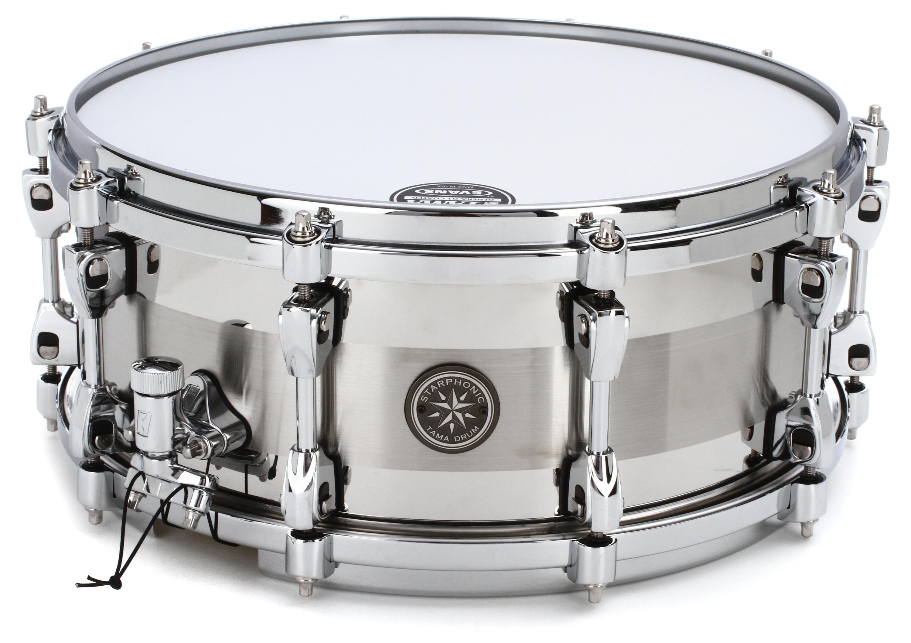 Tama Starphonic Series Snare Drum - 6 x 14 inch - Stainless Steel |  Sweetwater