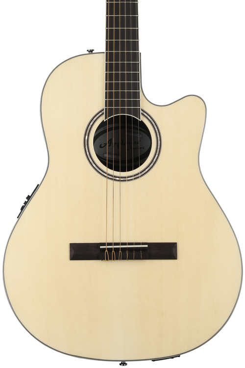 Ovation Applause AB24CS-4S Mid-depth Classical Acoustic-electric Guitar -  Natural Satin