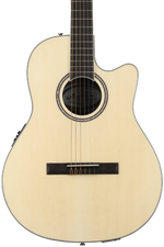 Photo of Ovation Applause AB24CS-4S Mid-depth Classical Acoustic-electric Guitar - Natural Satin